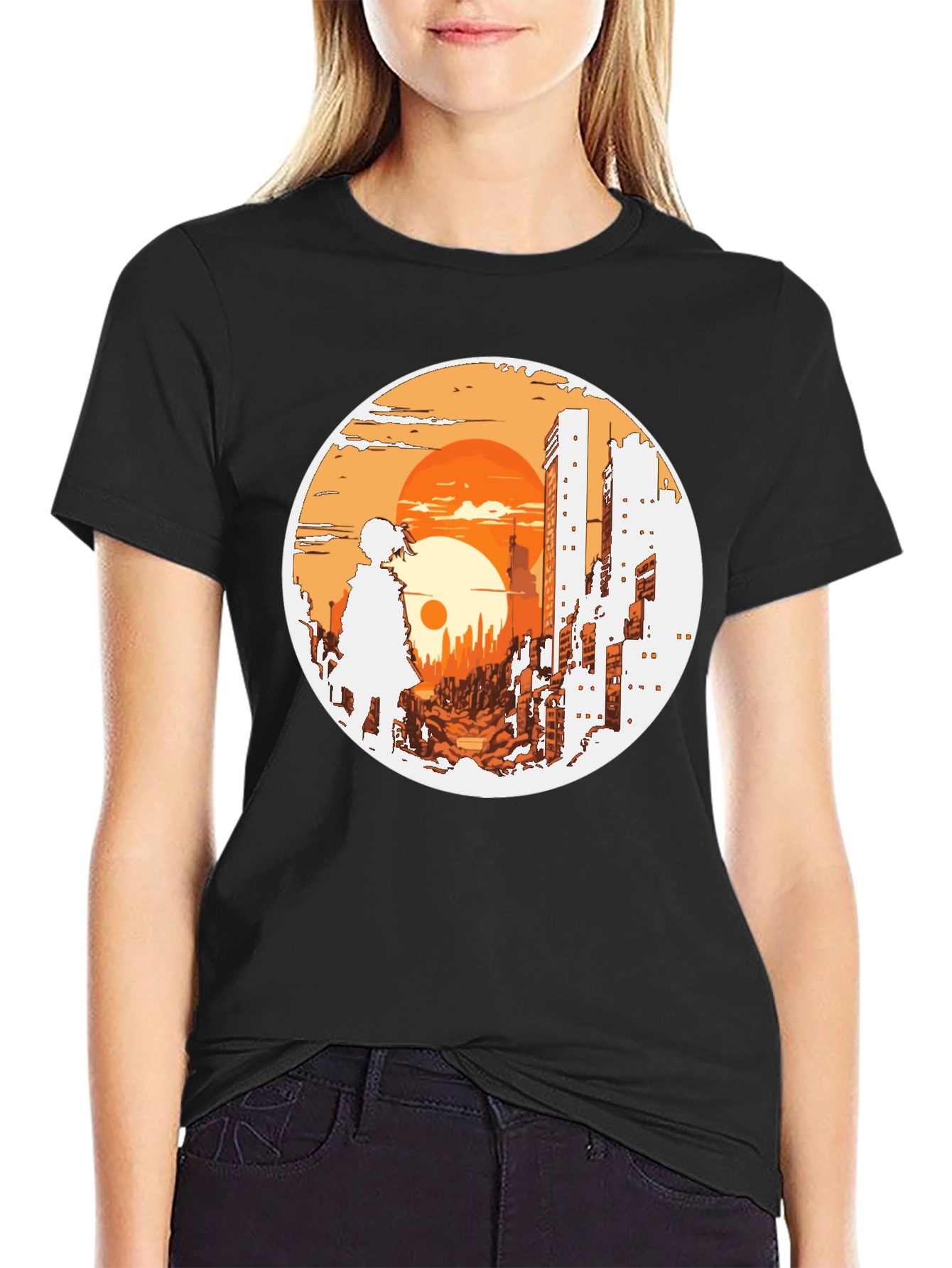 Urban Sunset Graphic T-Shirt