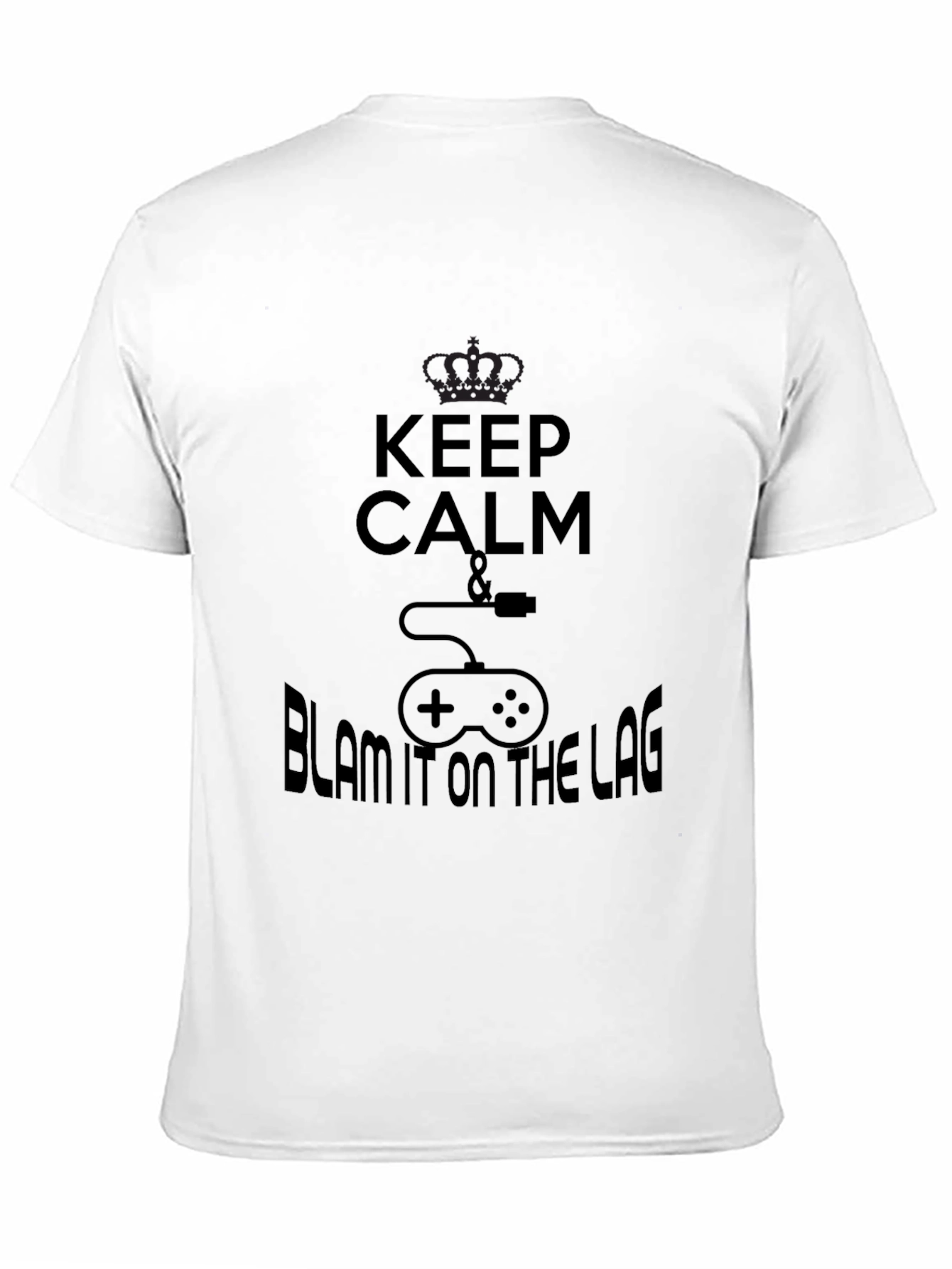 Keep Calm & Blame the Lag Black T-Shirt