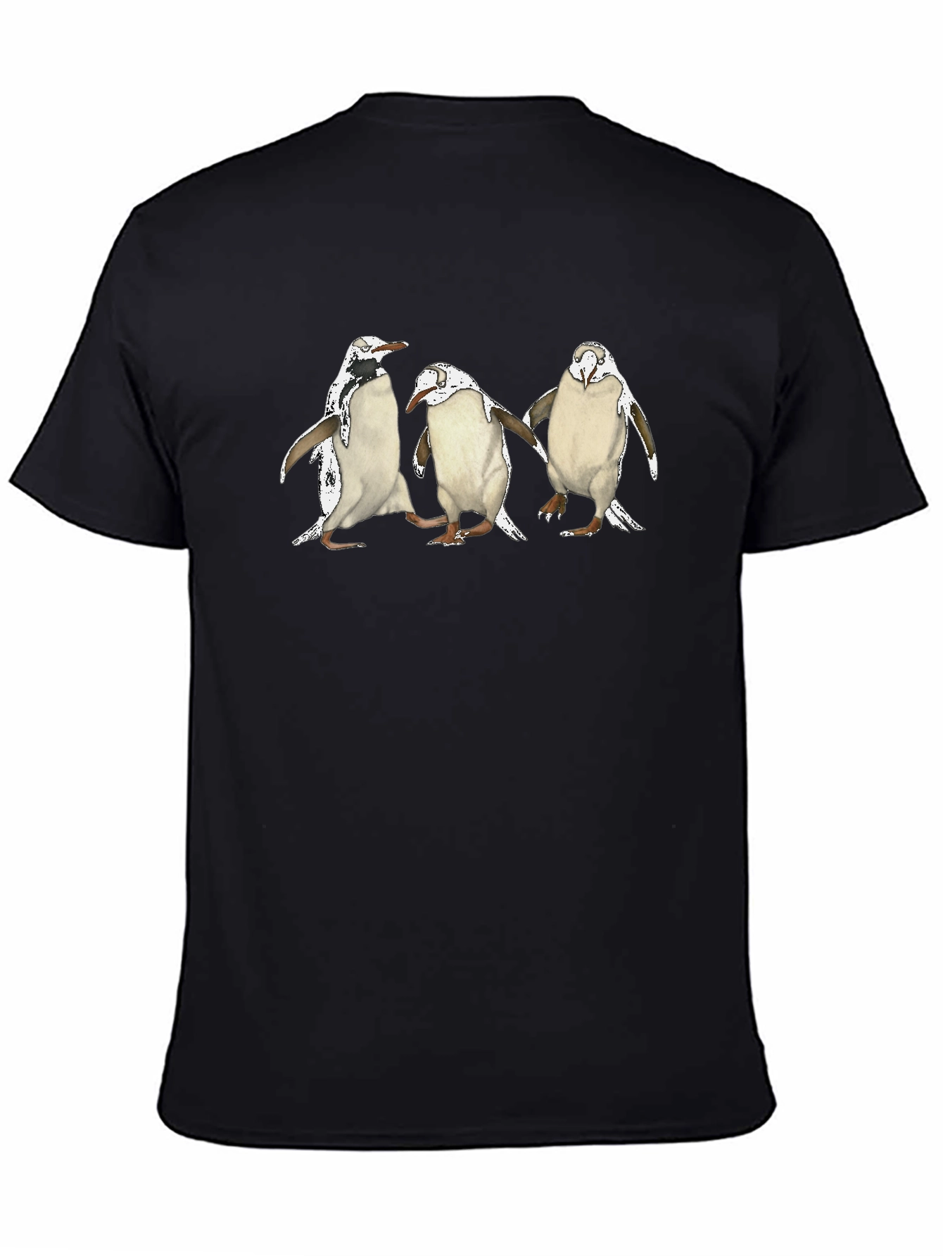 Penguin Trio Black T-Shirt