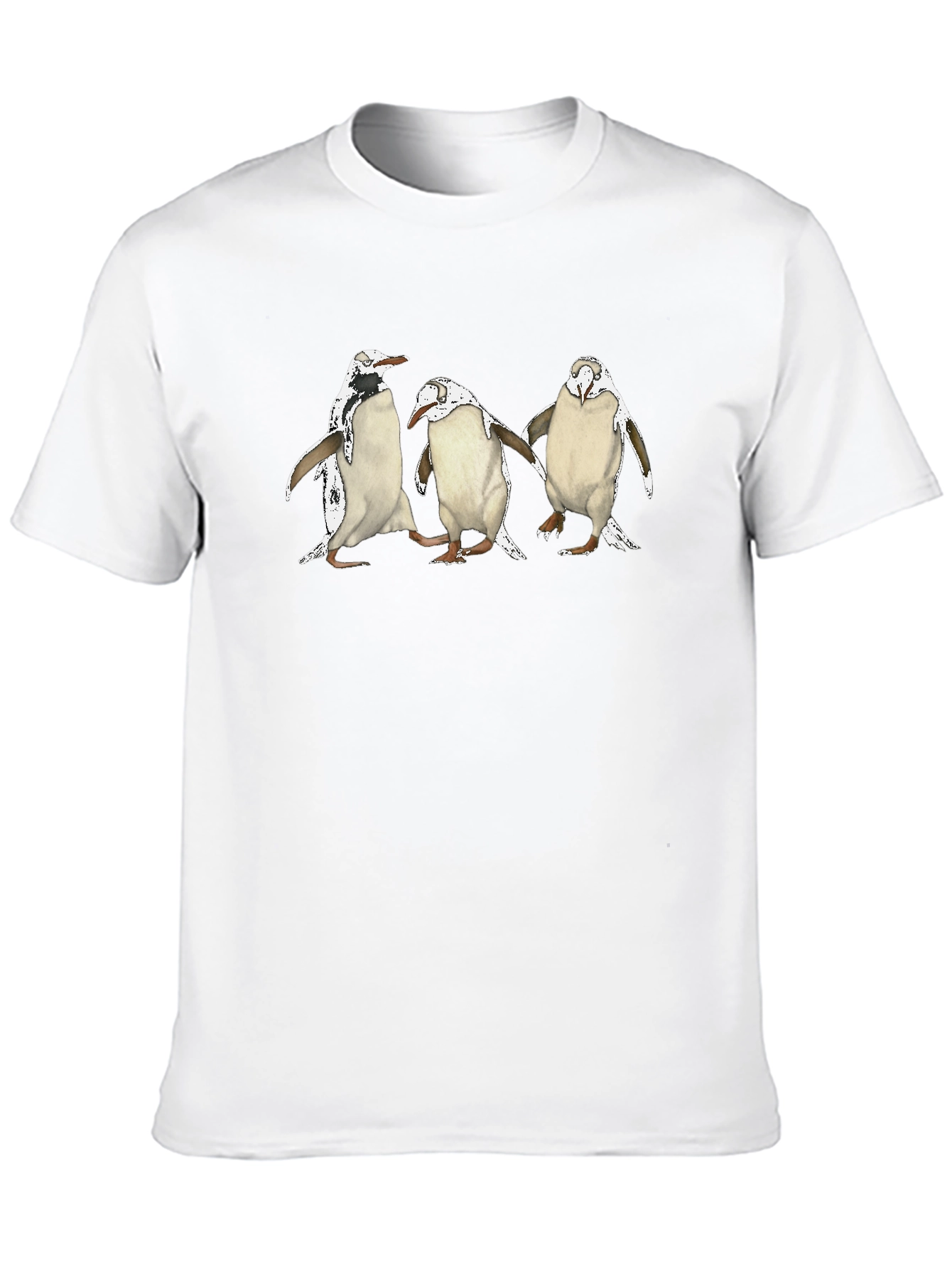 Penguin Trio Black T-Shirt