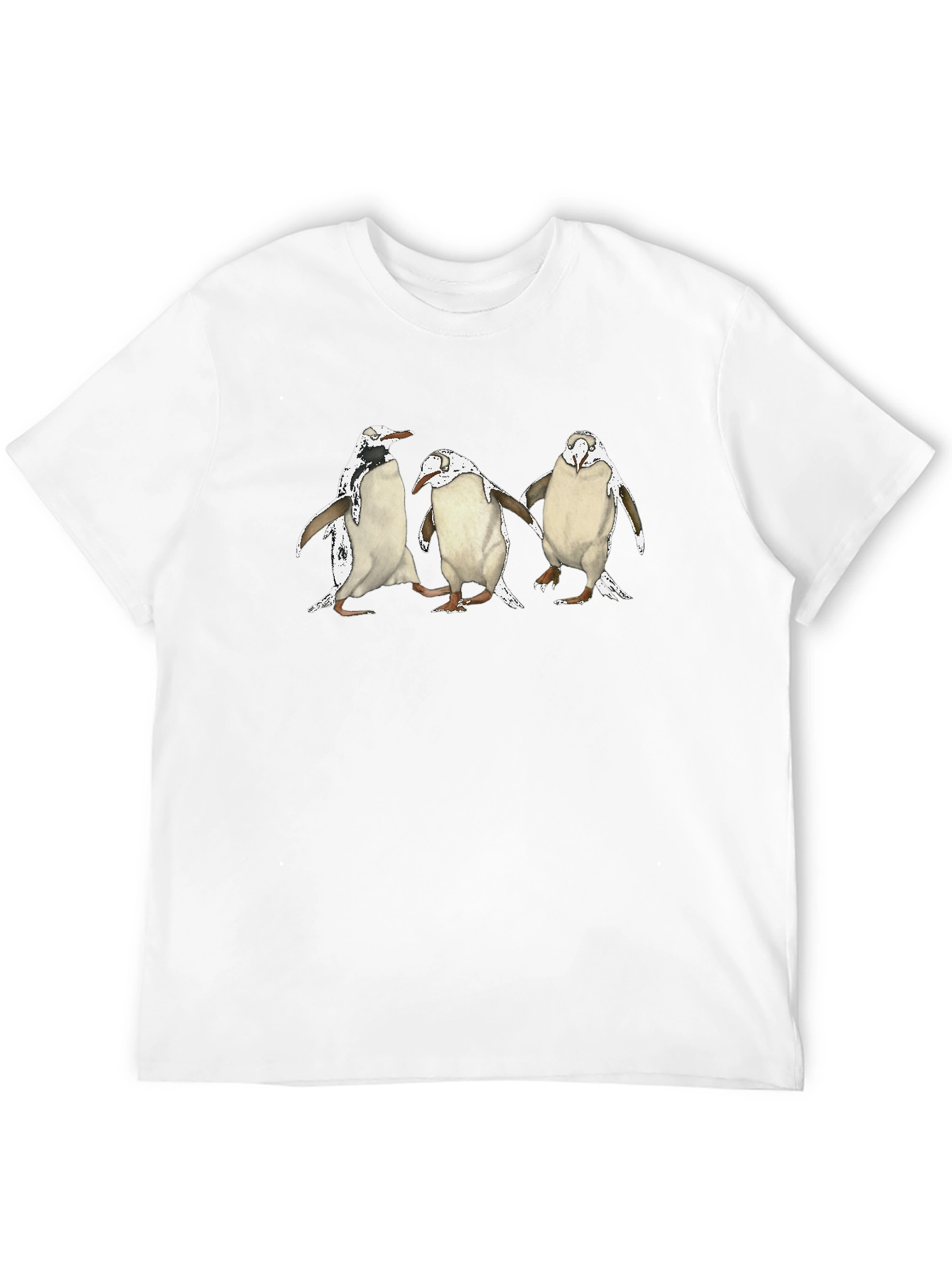 Penguin Trio Black T-Shirt