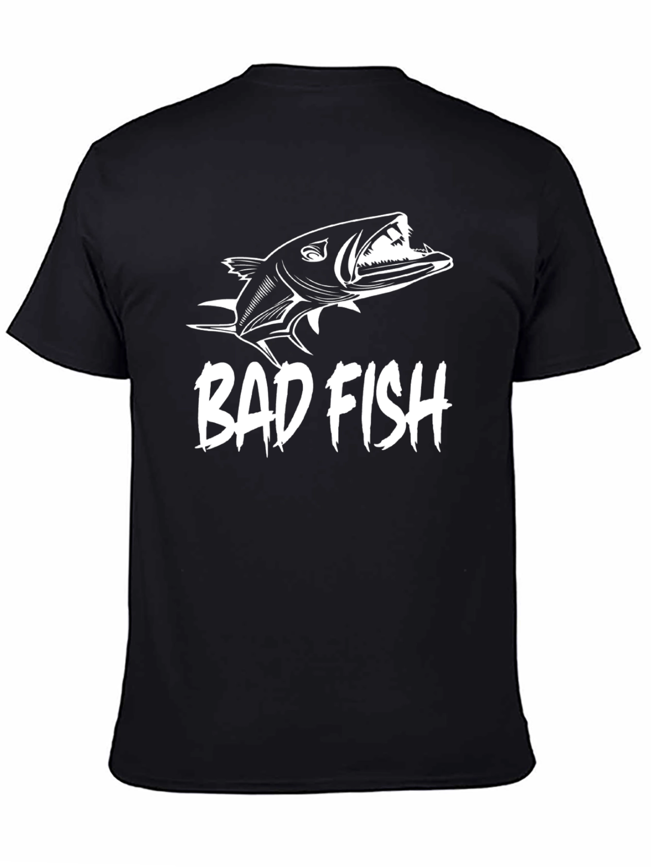 Bad Fish Graphic Tee - Mens Black T-Shirt