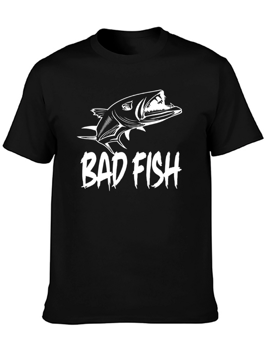 Bad Fish Graphic Tee - Mens Black T-Shirt