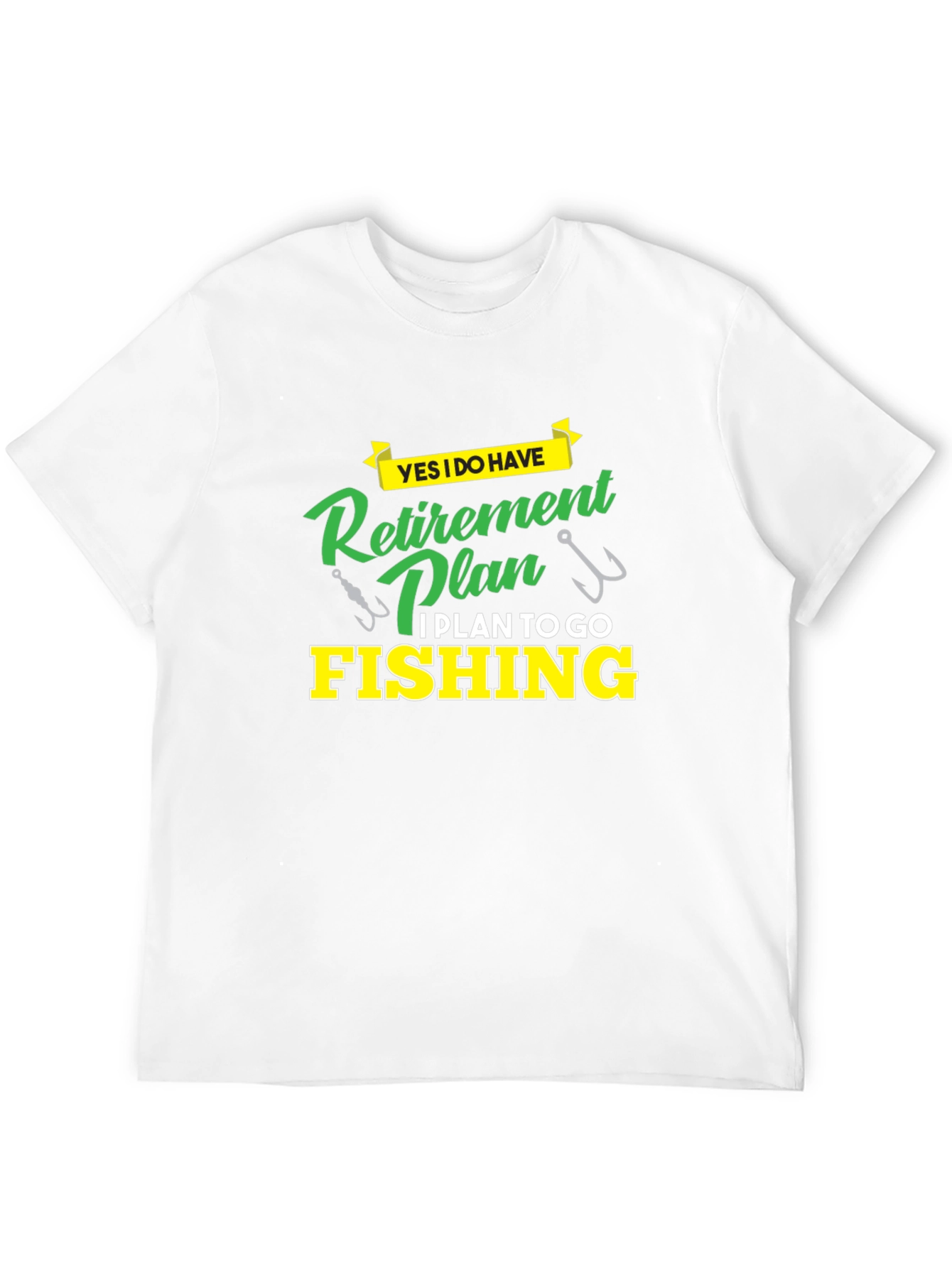Retirement Plan Fishing T-Shirt - Black