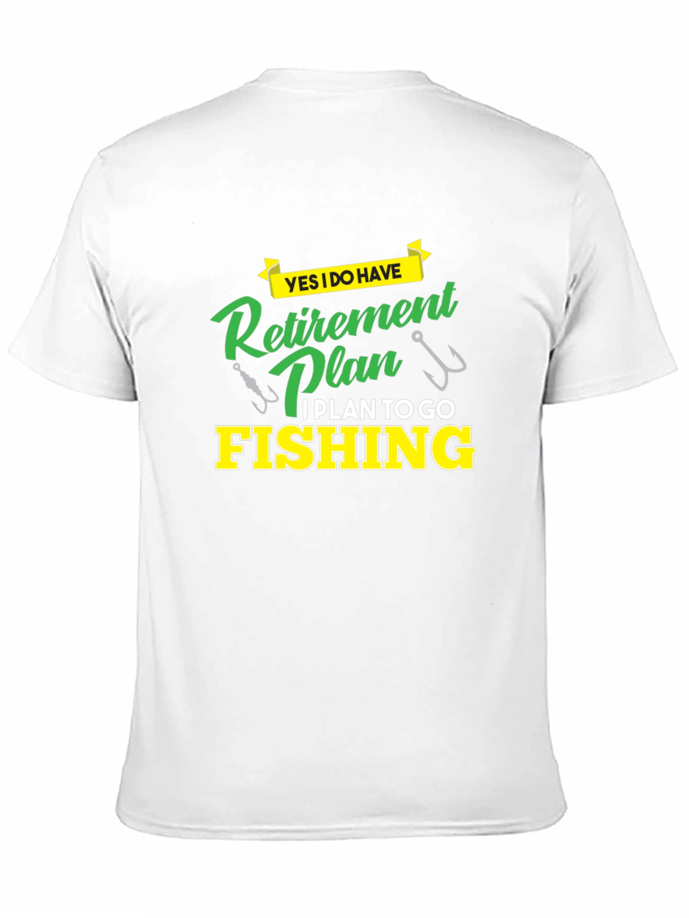 Retirement Plan Fishing T-Shirt - Black