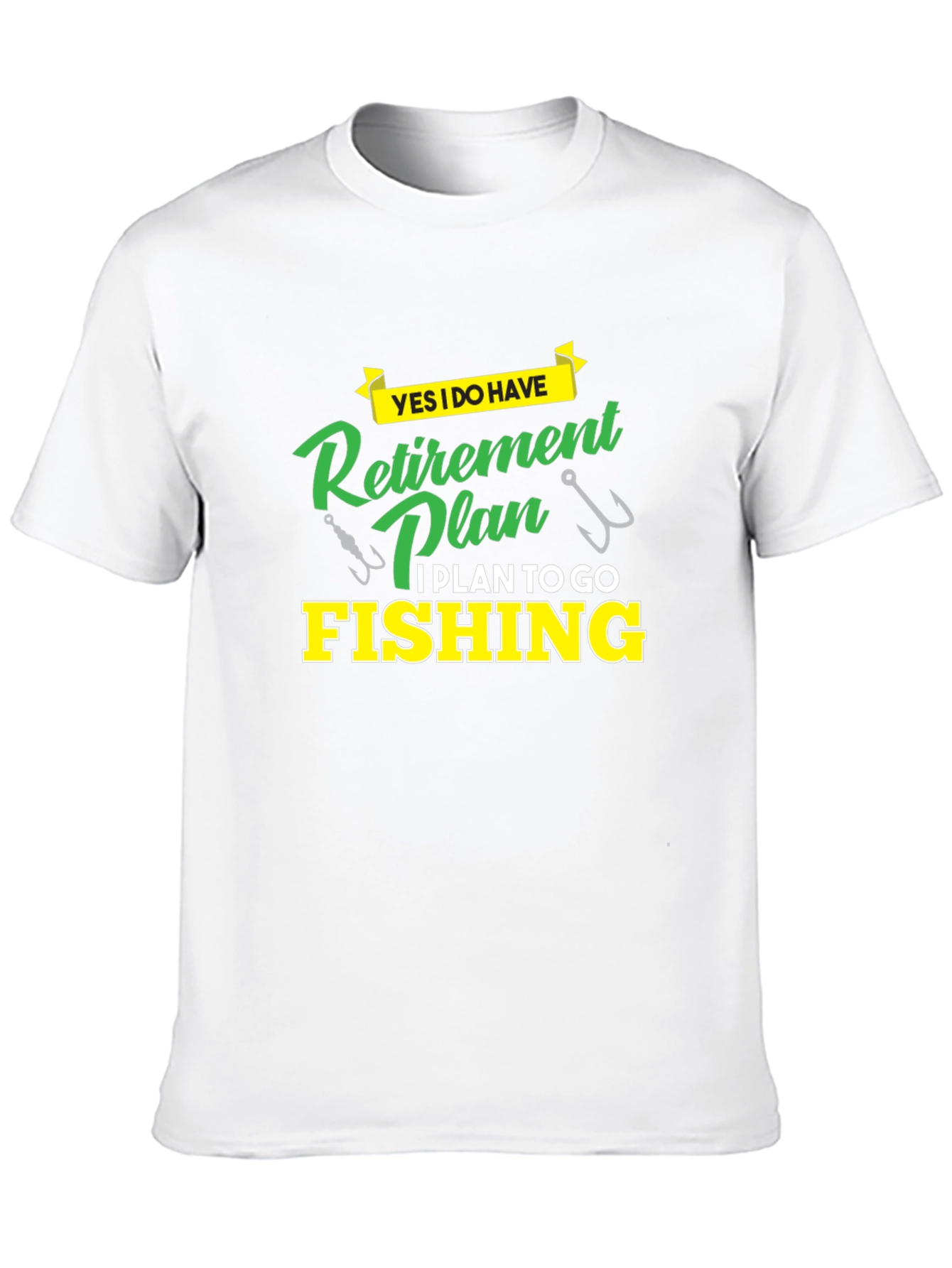 Retirement Plan Fishing T-Shirt - Black