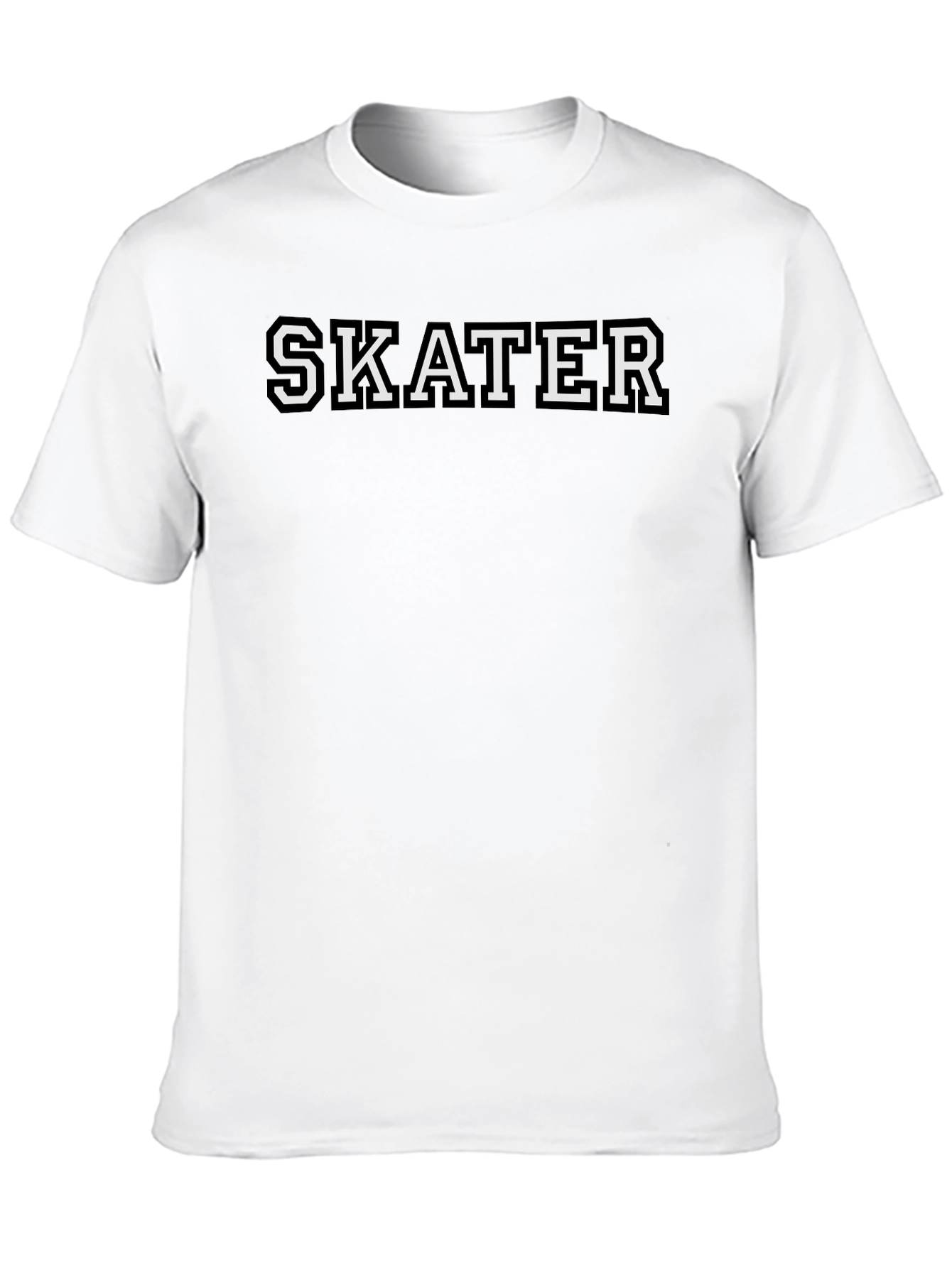Skater Graphic T-Shirt - Black Cotton Tee