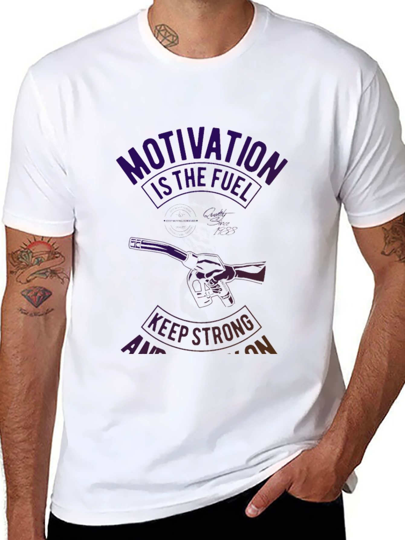 Motivation Fuel T-Shirt - Keep Strong!