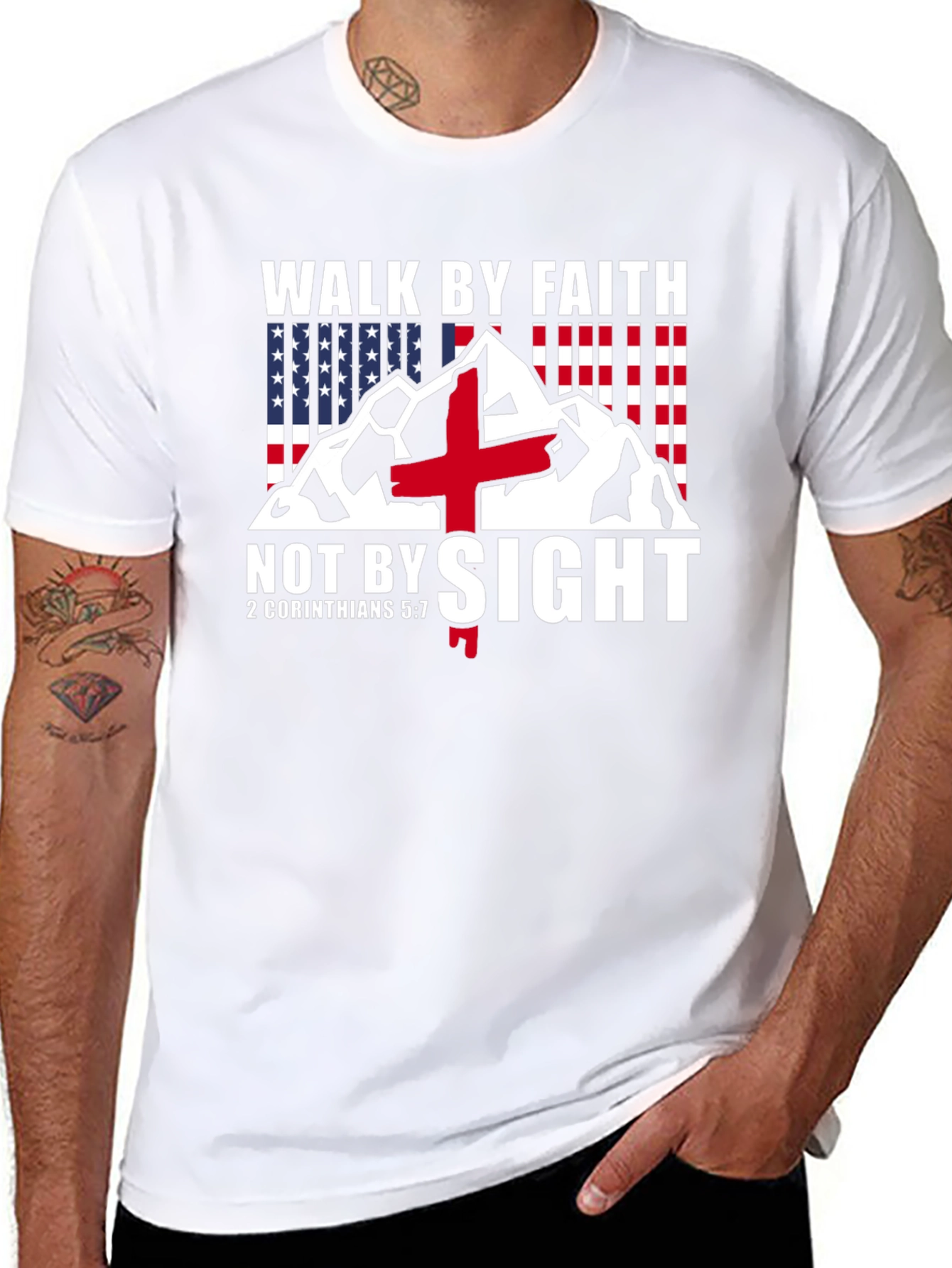 Walk By Faith Christian T-Shirt