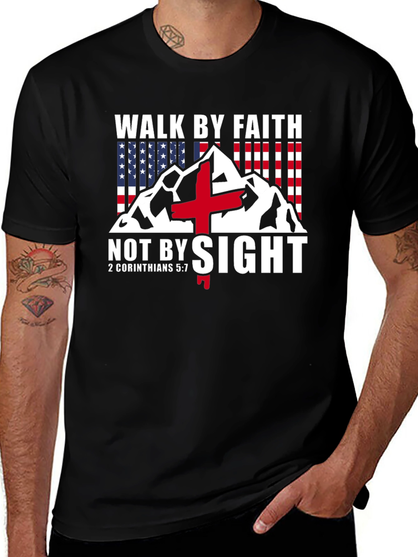 Walk By Faith Christian T-Shirt
