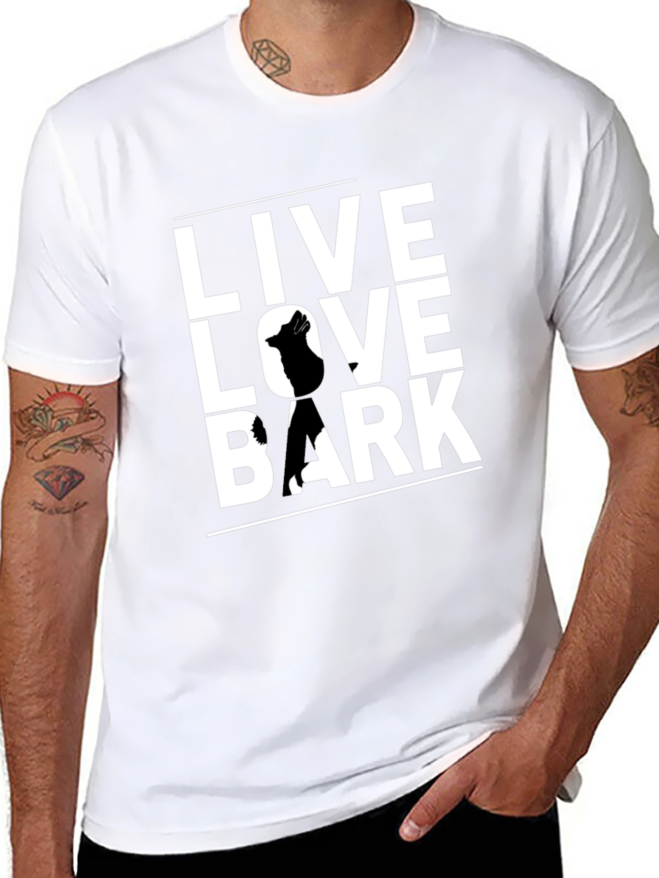 Live Love Bark Dog T-Shirt