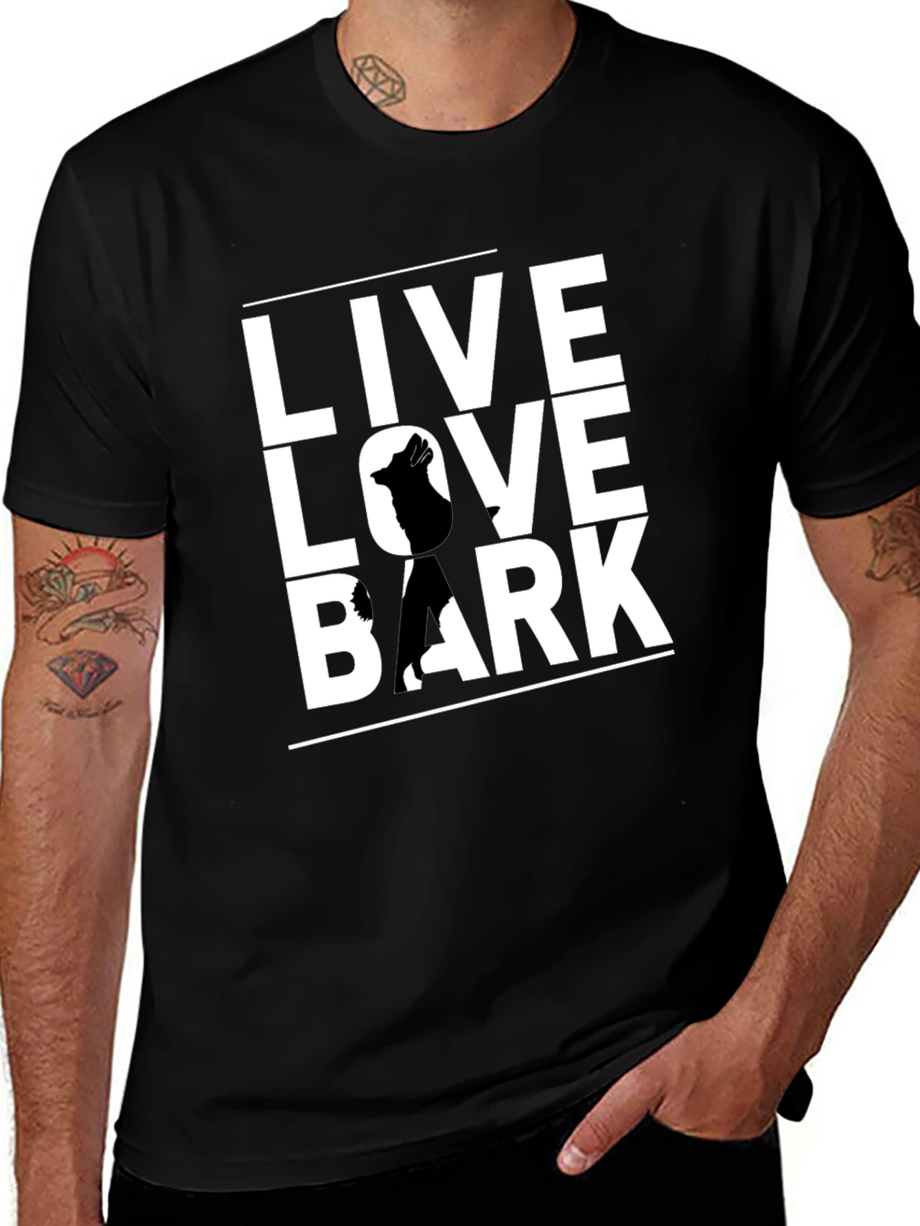 Live Love Bark Dog T-Shirt