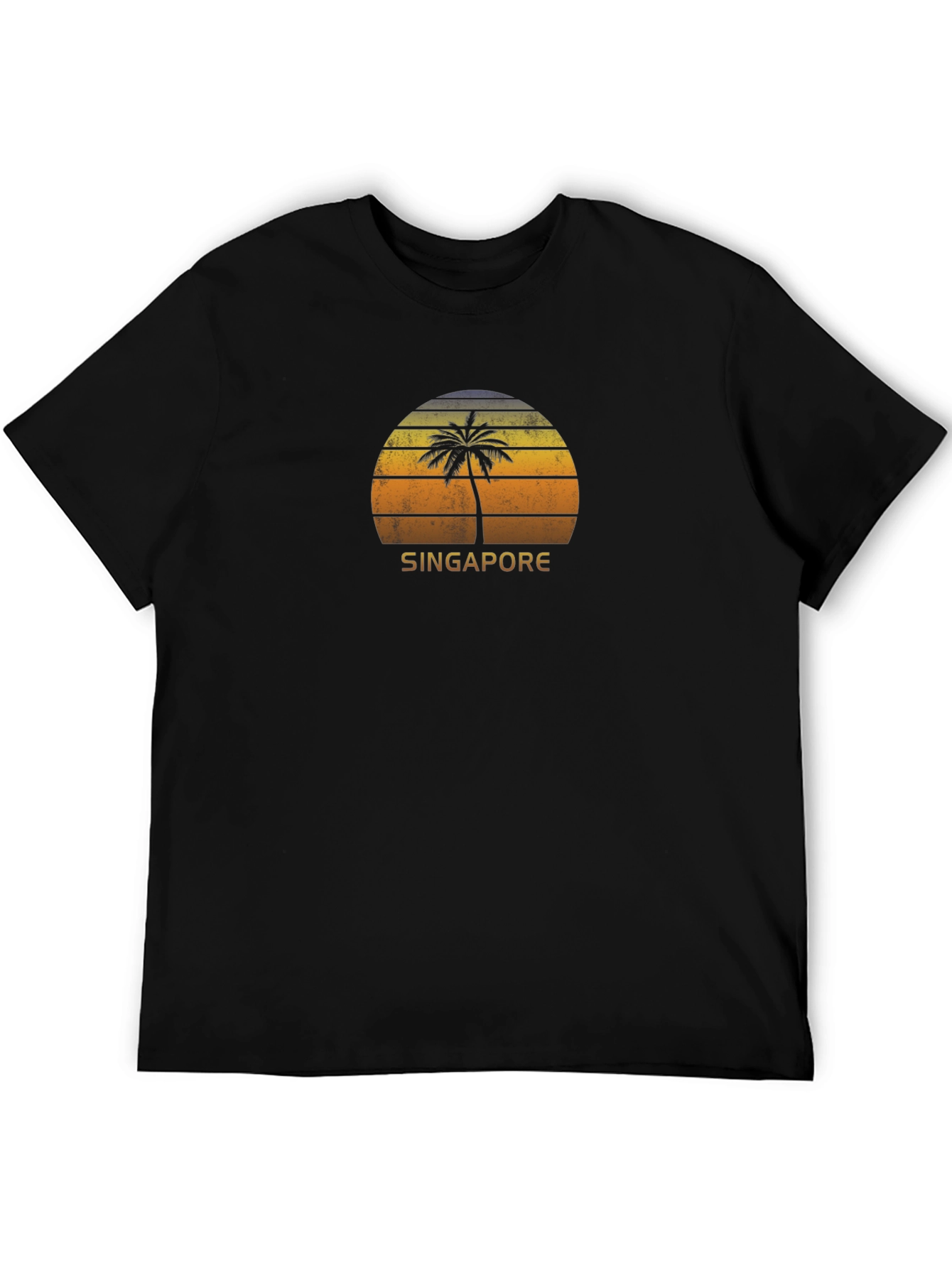 Singapore Palm Sunset Graphic Tee