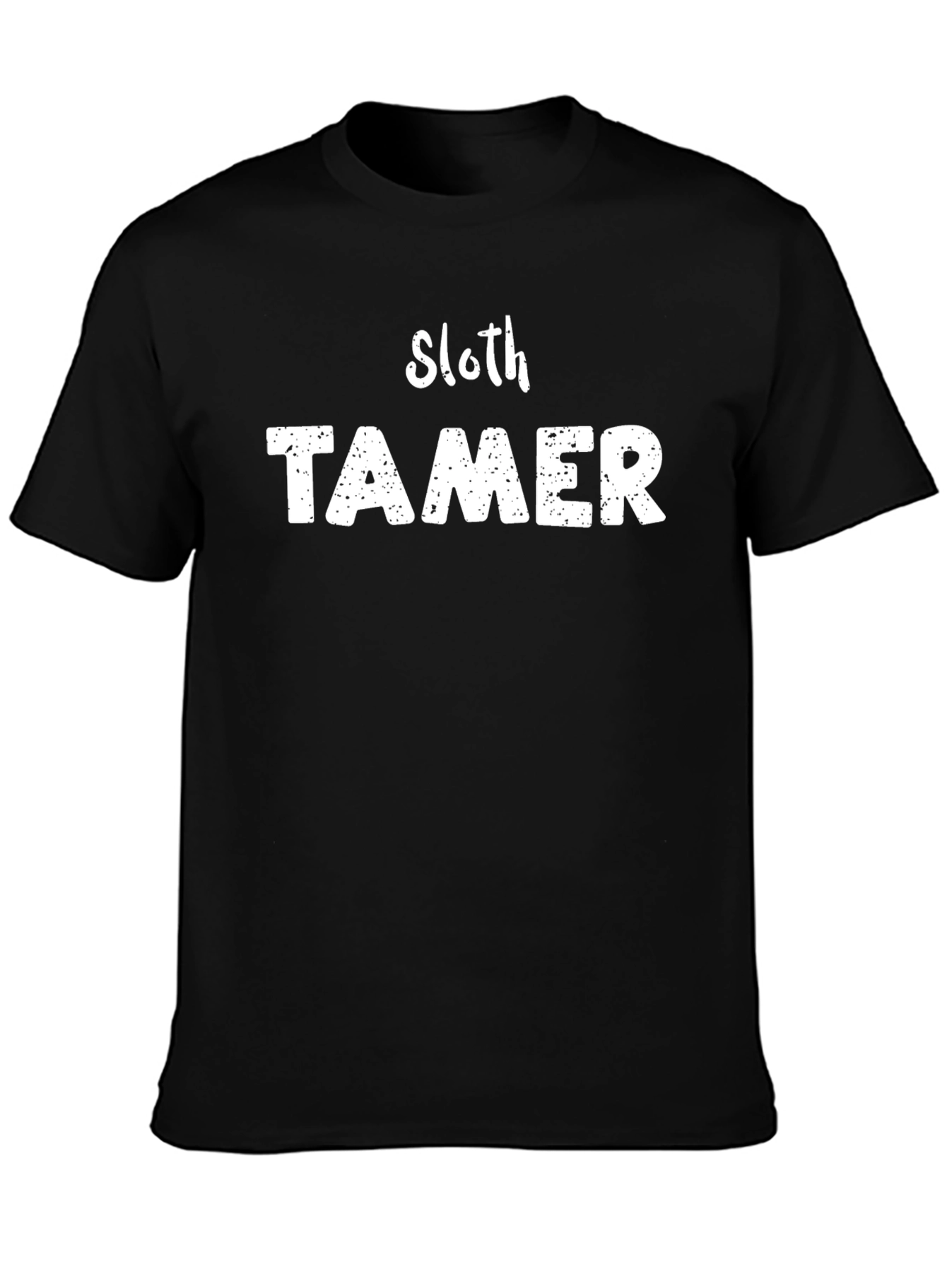 Sloth Tamer Graphic Tee - Black Cotton Blend