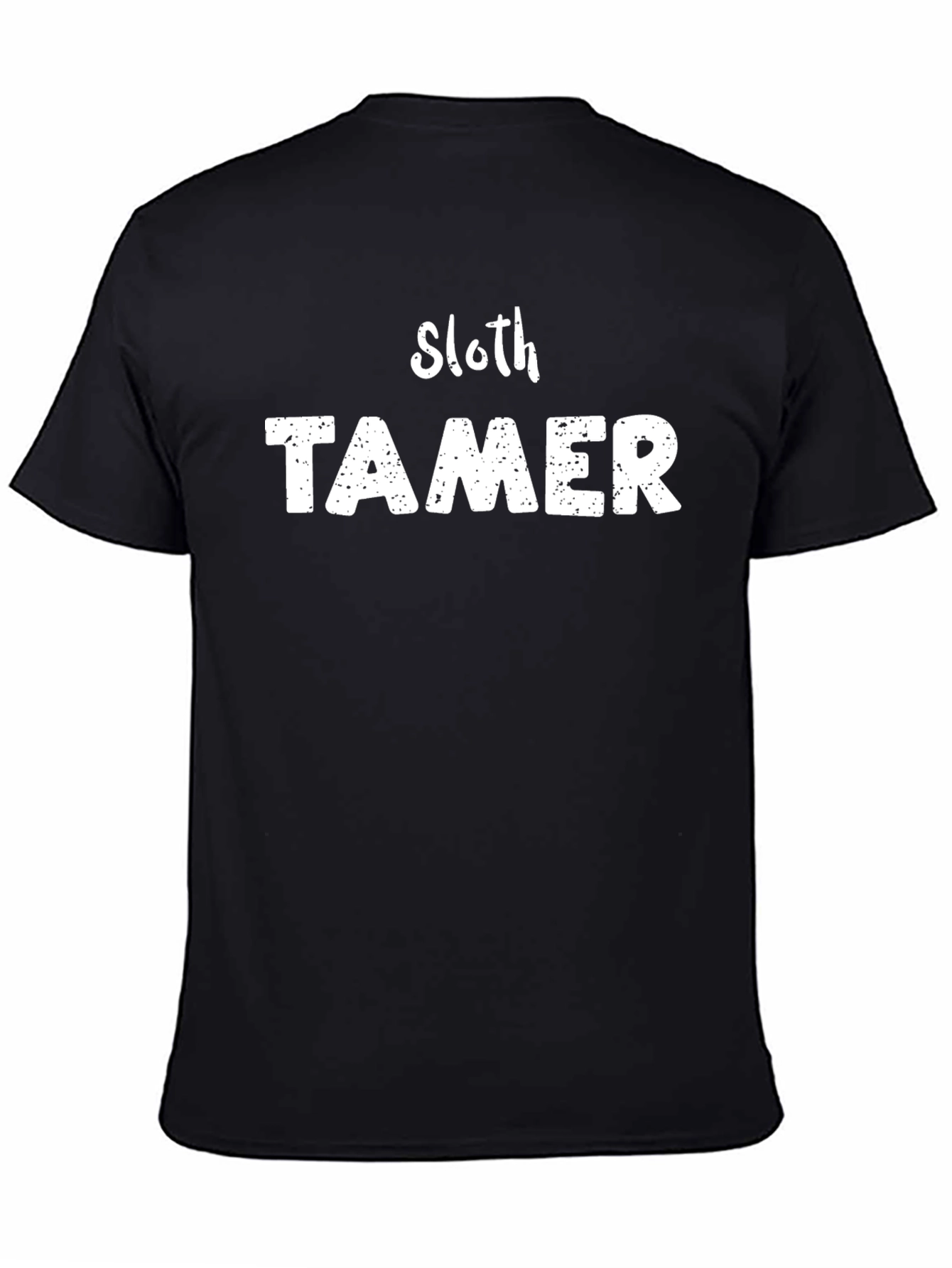 Sloth Tamer Graphic Tee - Black Cotton Blend
