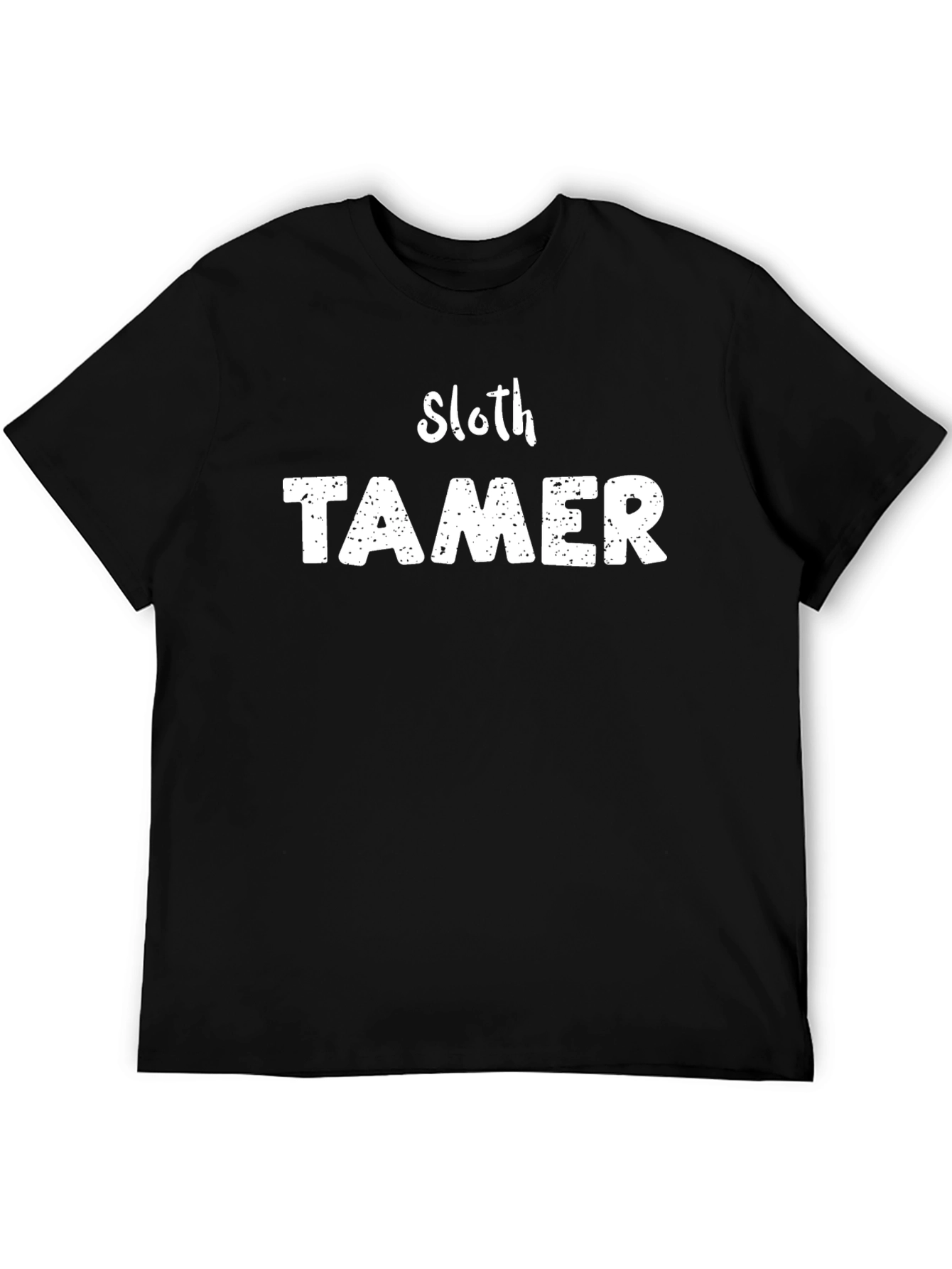 Sloth Tamer Graphic Tee - Black Cotton Blend