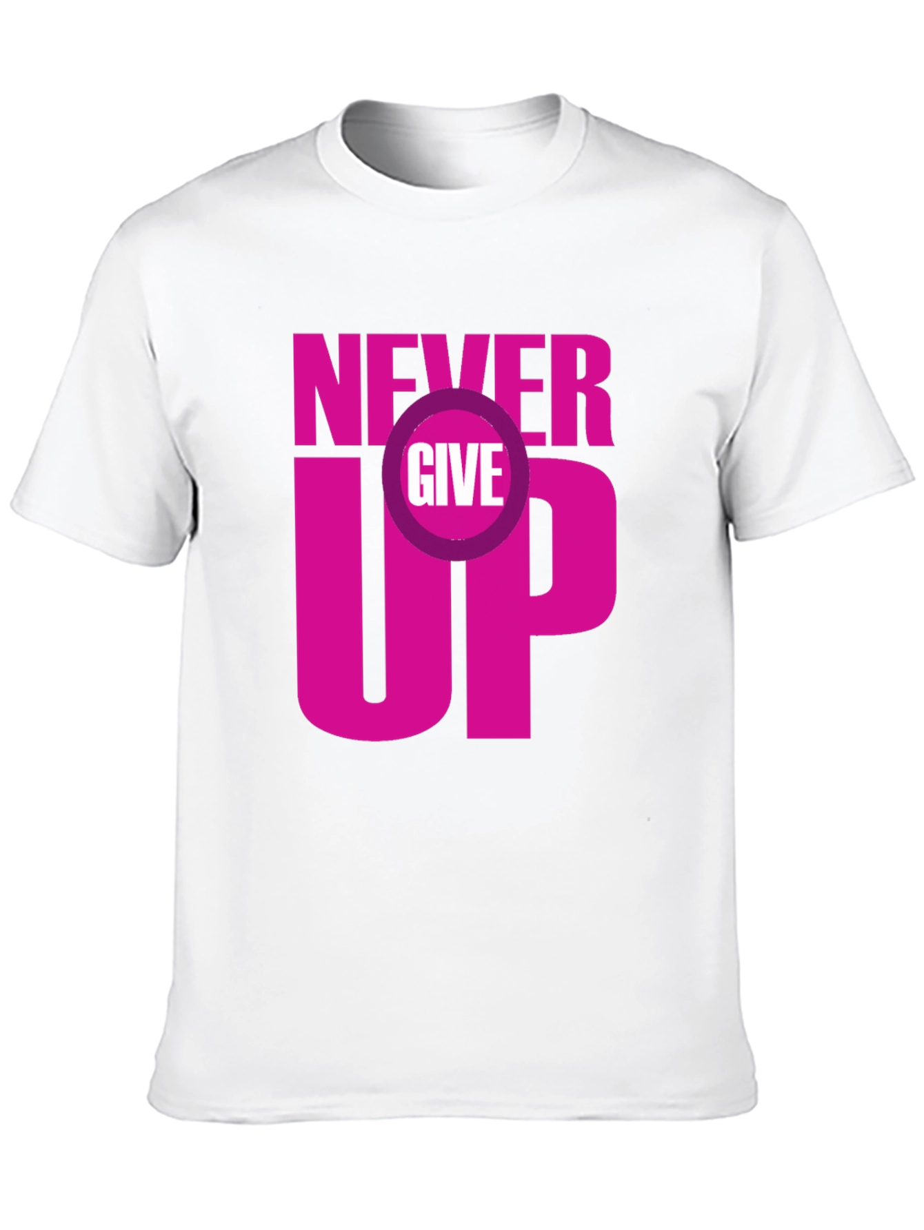 Never Give Up Graphic Tee - Motivational T-Shirt