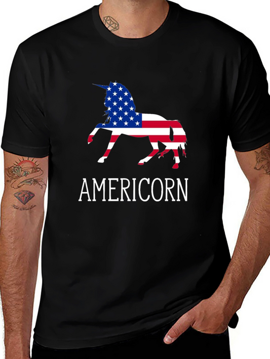 Americorn USA Flag Unicorn T-Shirt