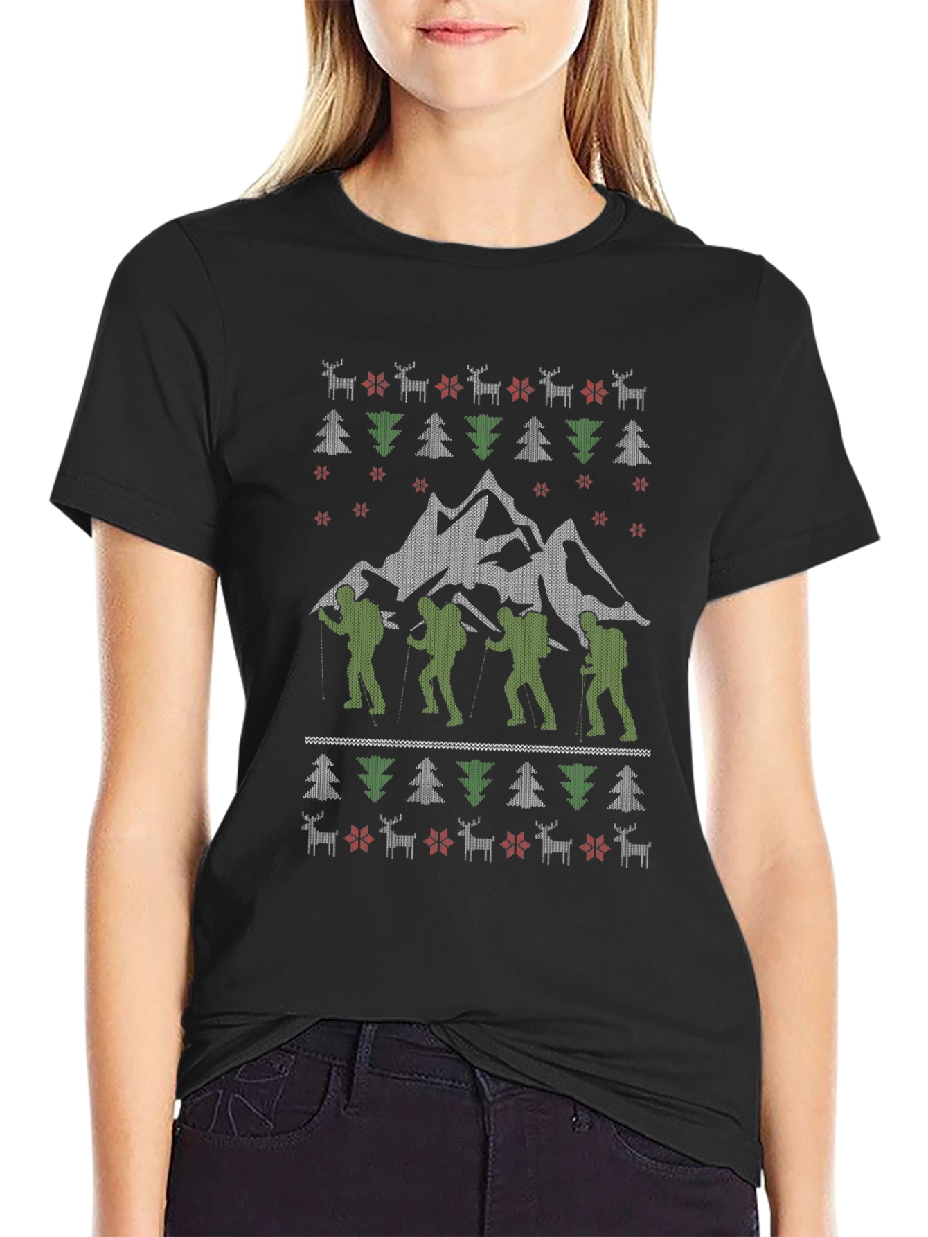 Hiking Adventure Ugly Christmas T-Shirt