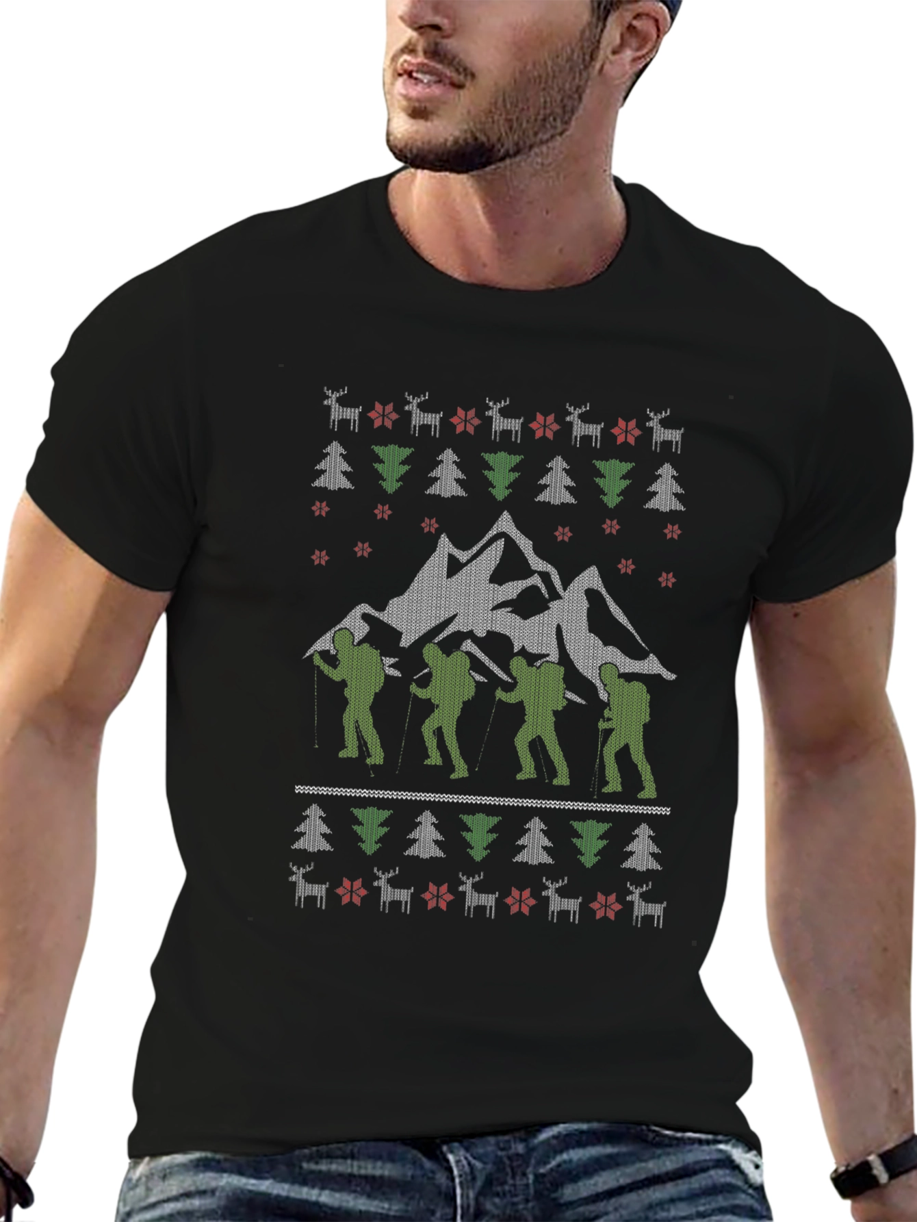 Hiking Adventure Ugly Christmas T-Shirt