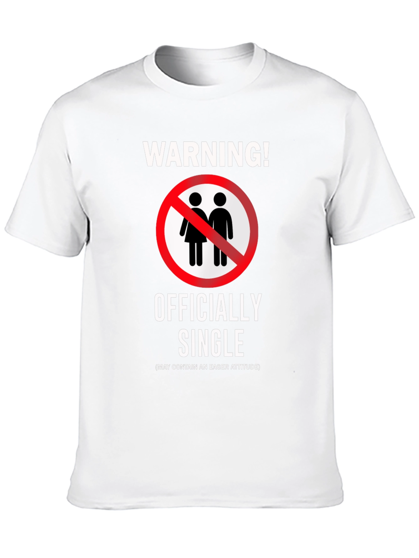Officially Single Funny Novelty Graphic T-Shirt