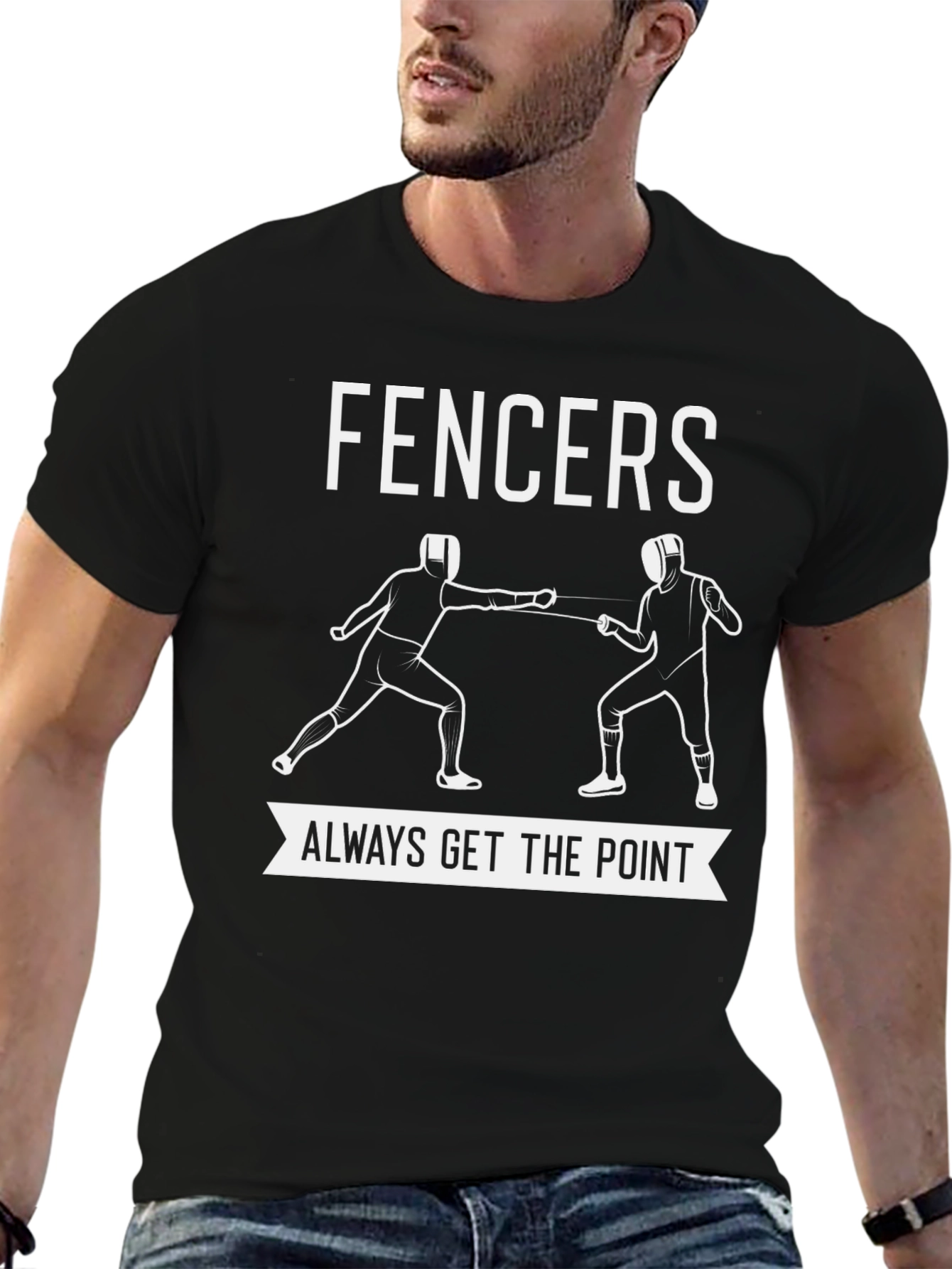 Fencers Always Get the Point Graphic T-Shirt