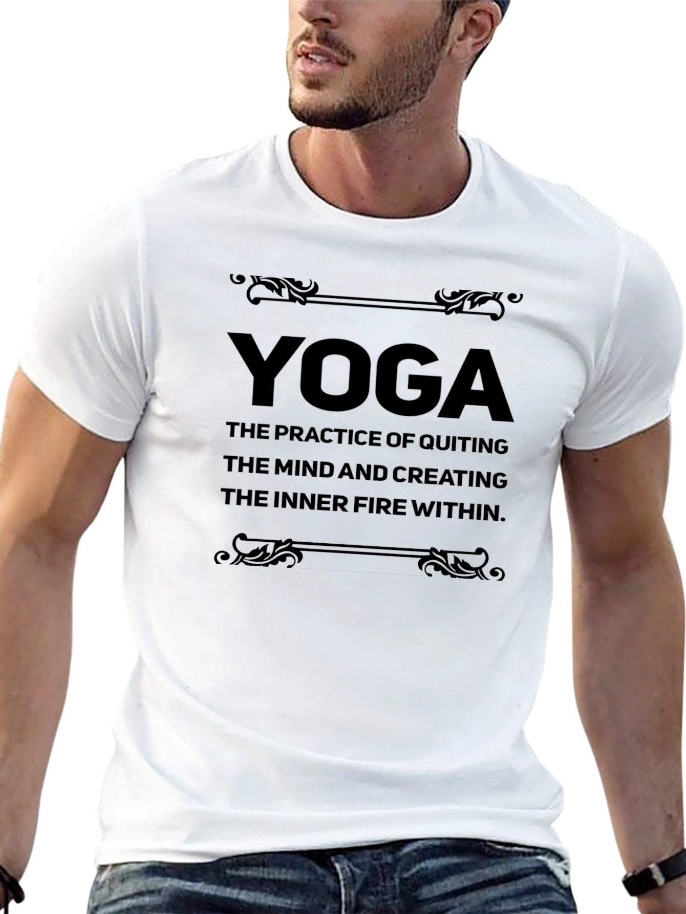 Yoga Practice T-Shirt - Inner Fire Design