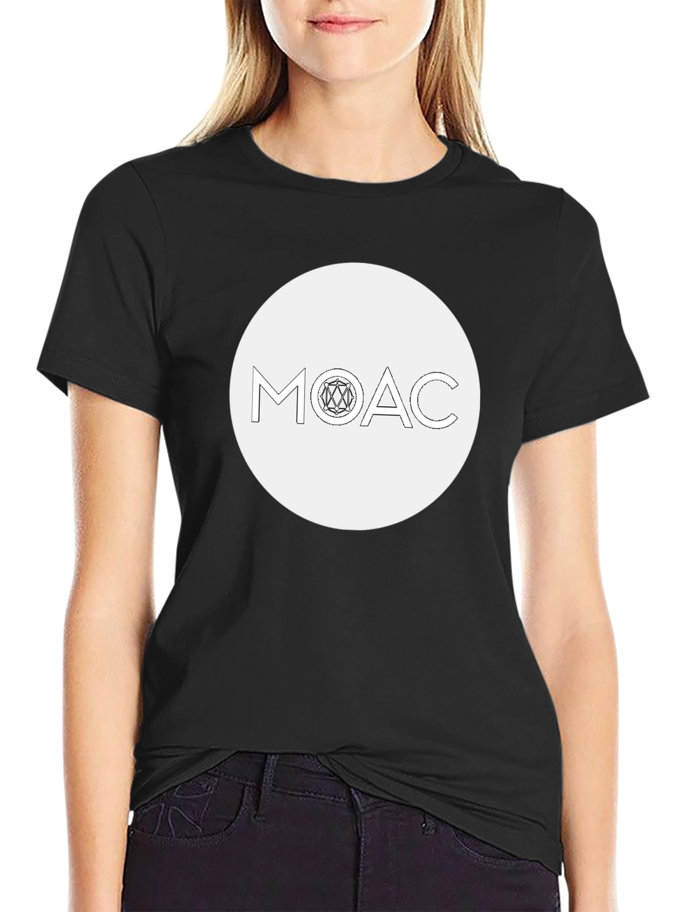 MOAC Graphic Tee - Stylish Black Cotton T-Shirt
