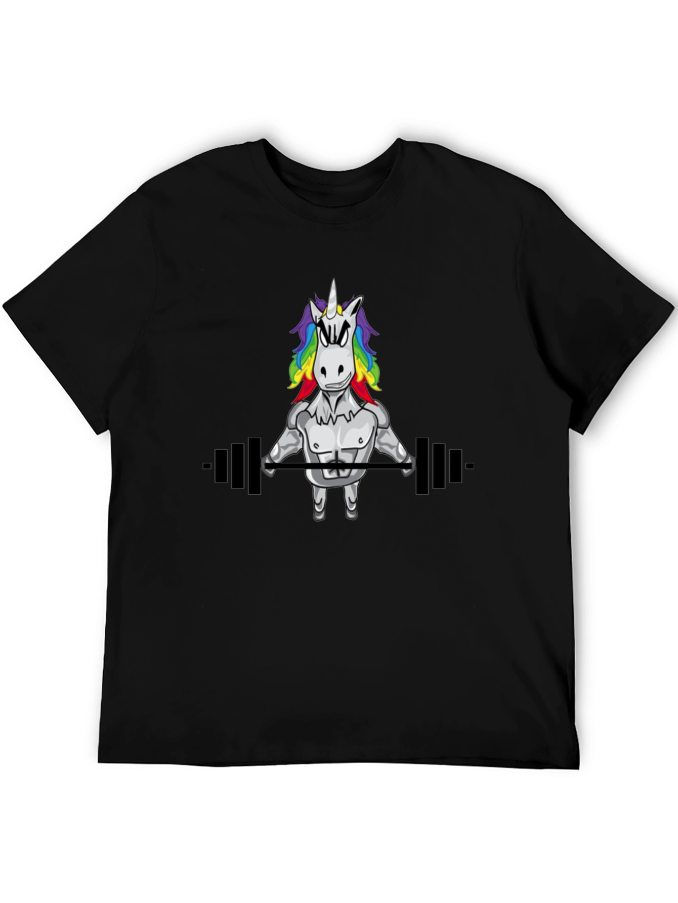 Unicorn Gym Black T-Shirt