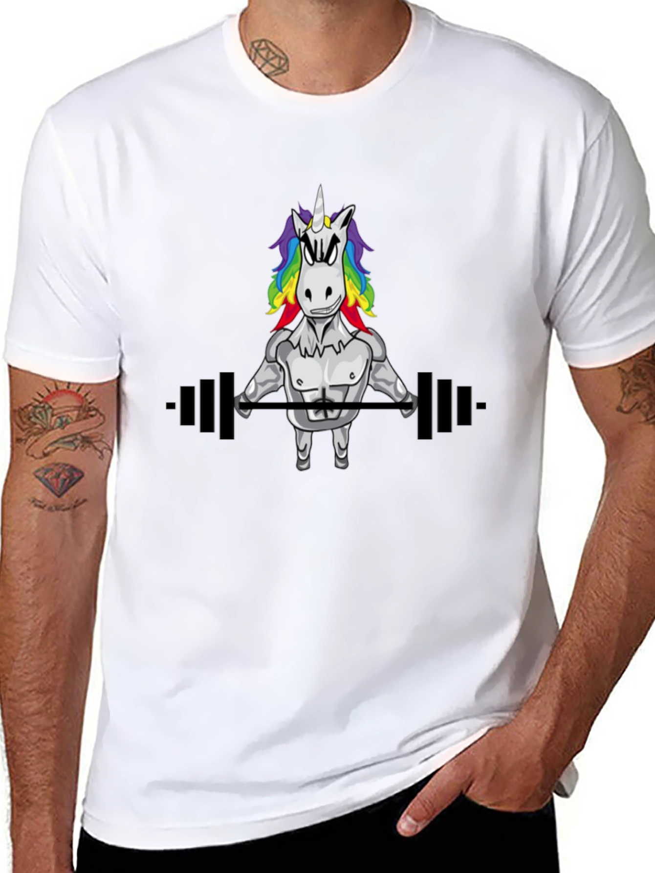 Unicorn Gym Black T-Shirt