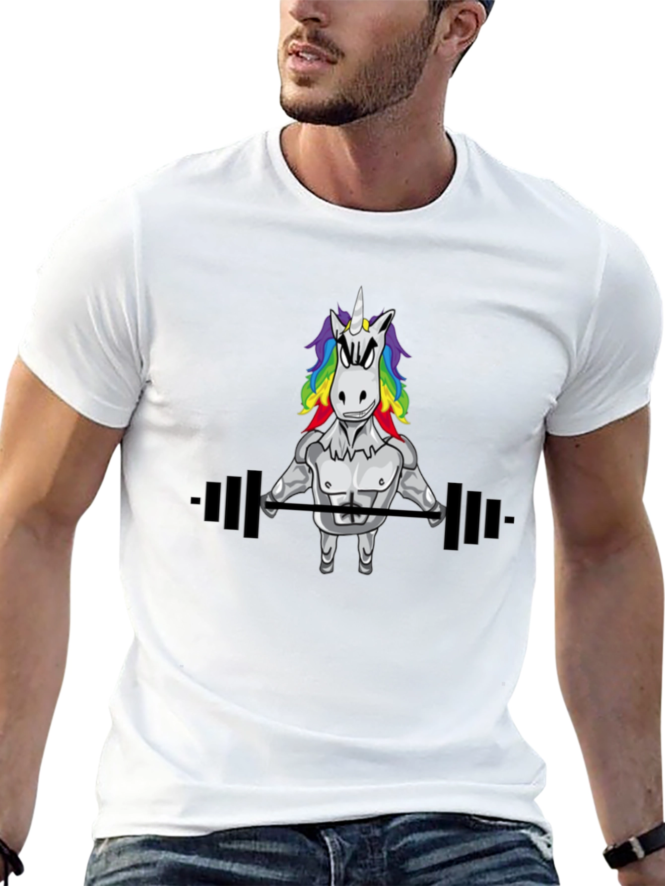 Unicorn Gym Black T-Shirt
