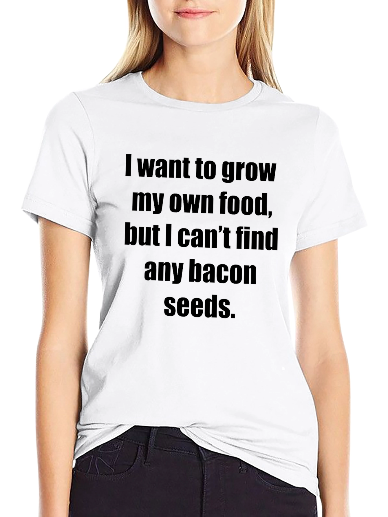 Funny Bacon Seeds T-Shirt: Grow Your Own Food!