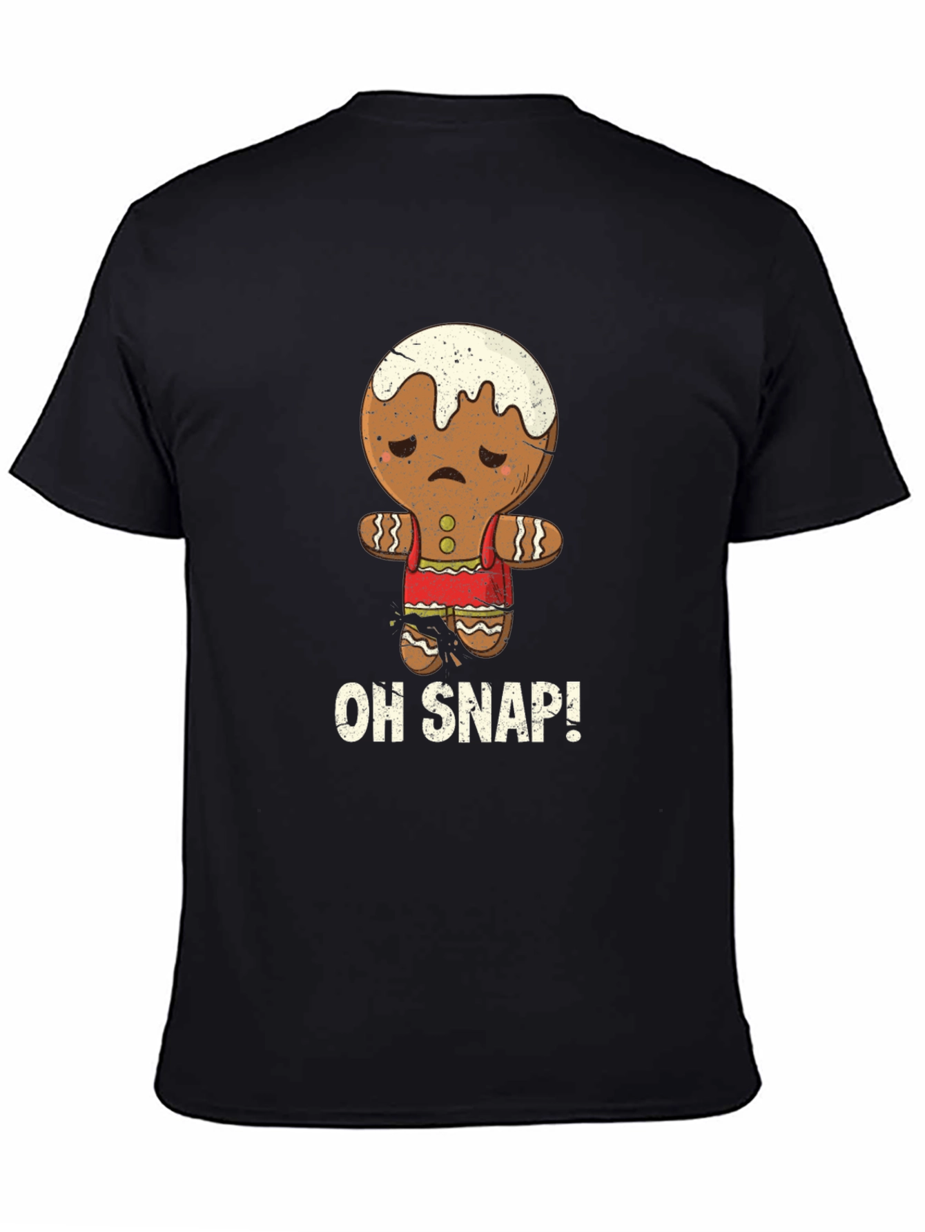 Oh Snap! Funny Gingerbread Man Graphic Tee