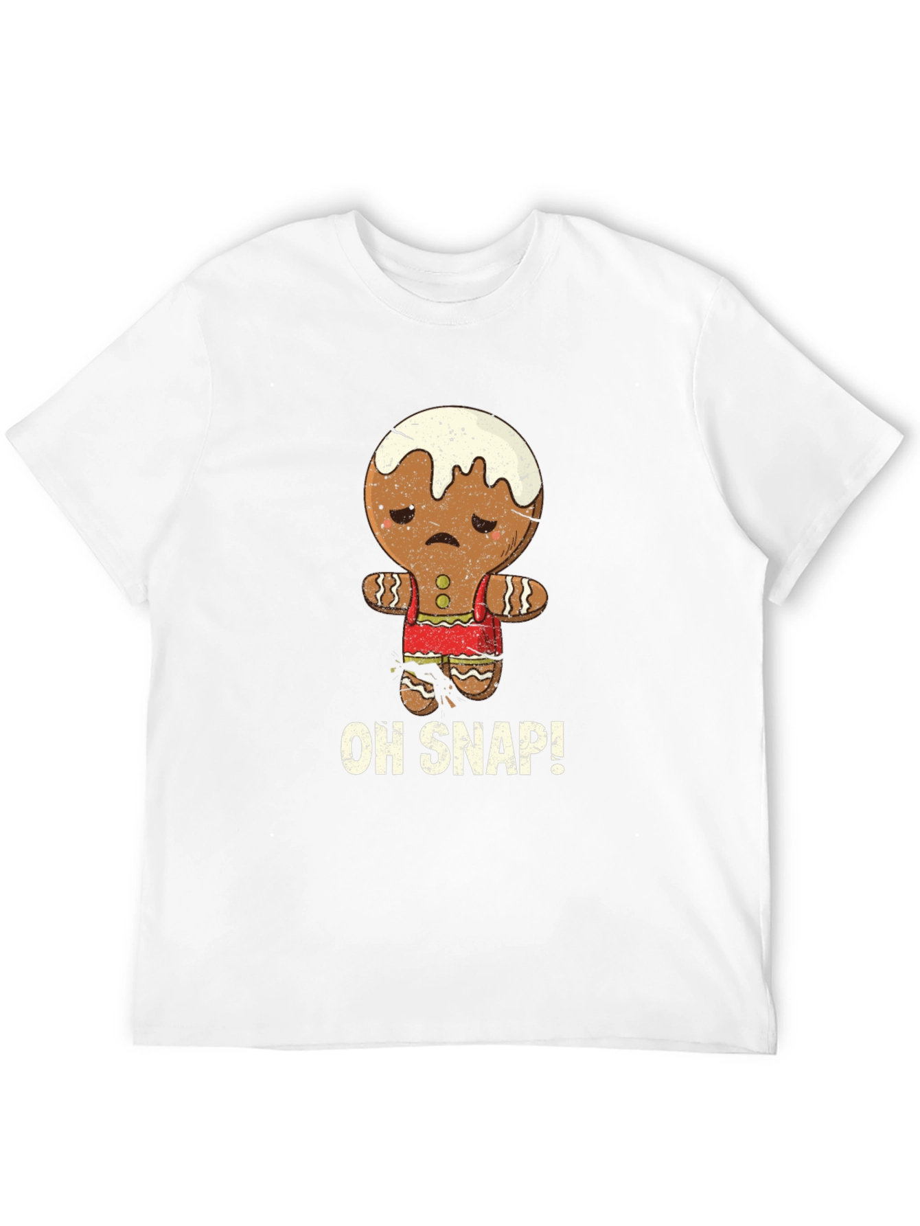 Oh Snap! Funny Gingerbread Man Graphic Tee