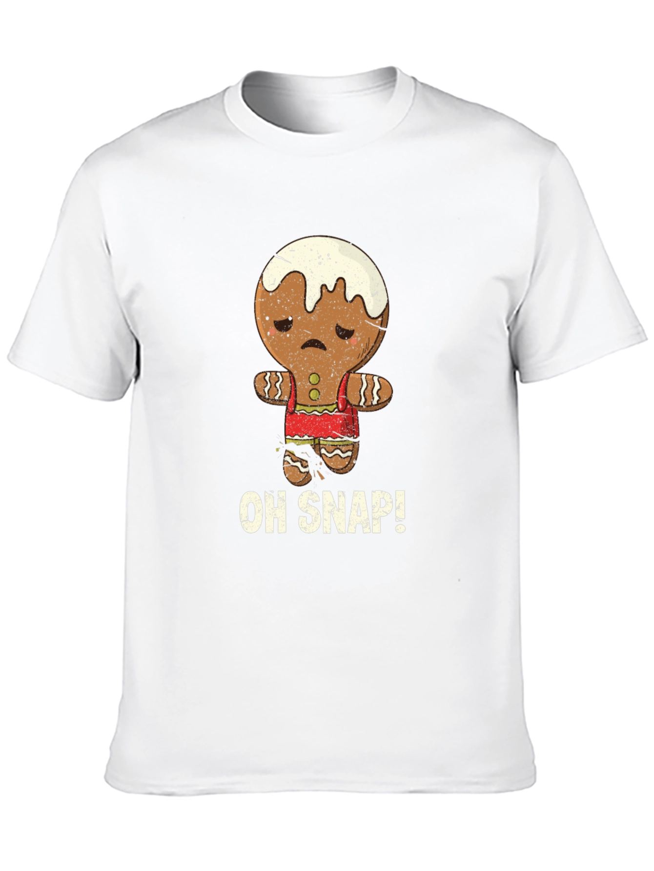 Oh Snap! Funny Gingerbread Man Graphic Tee