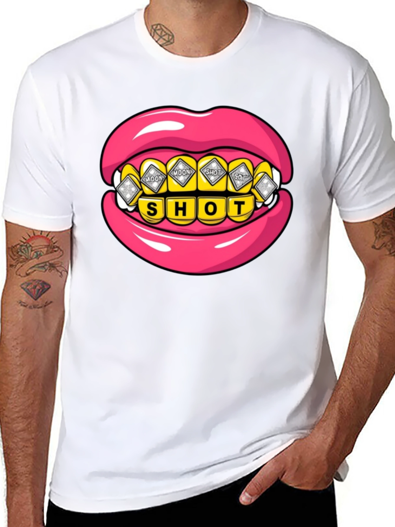 Moonshot Lip Grill Graphic Tee