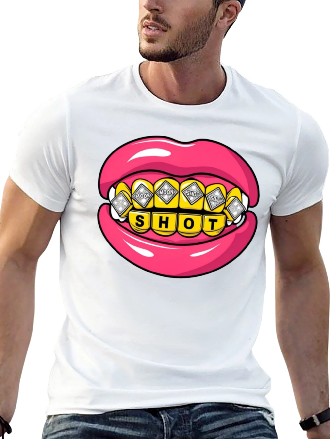 Moonshot Lip Grill Graphic Tee