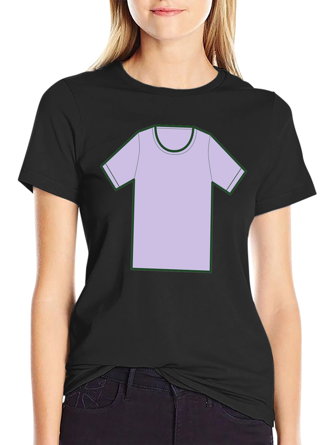 Black T-Shirt with Graphic Tee Design