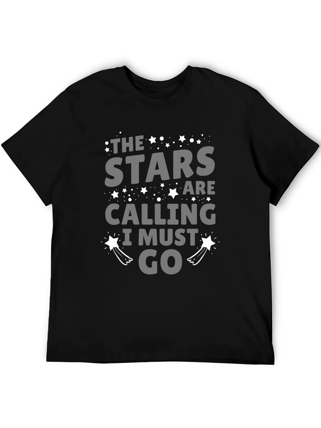 The Stars Are Calling Mens Black T-Shirt