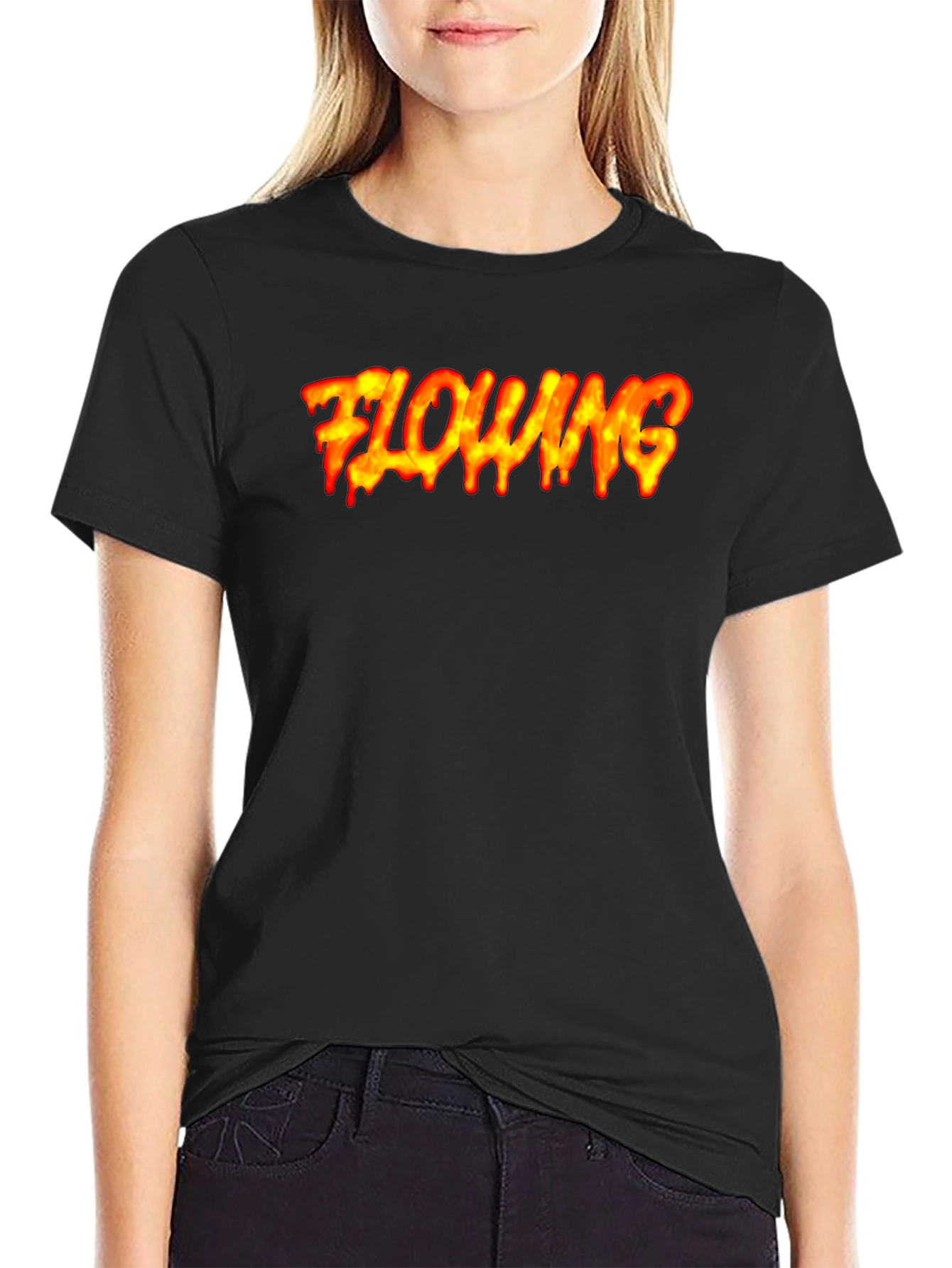 Flowing Flame Graphic Tee