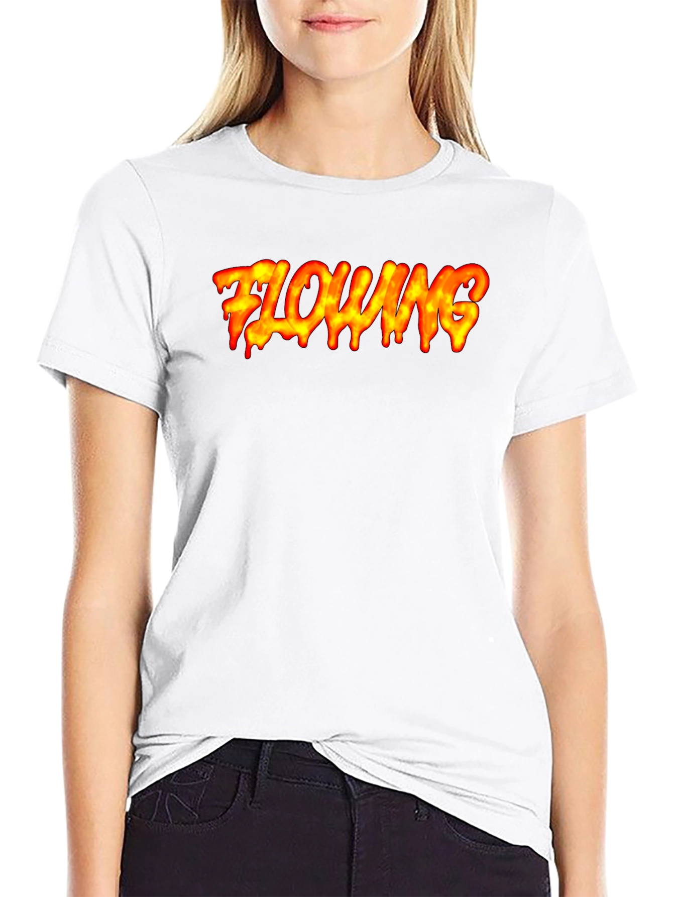 Flowing Flame Graphic Tee