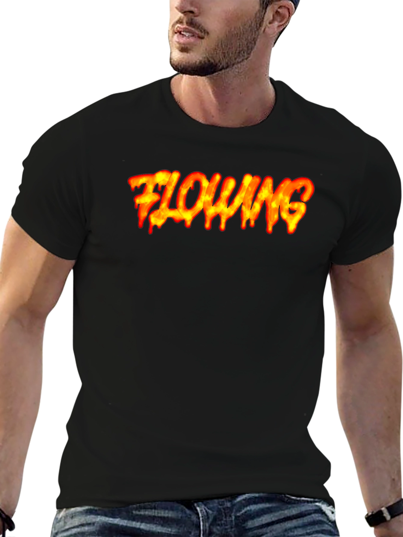 Flowing Flame Graphic Tee