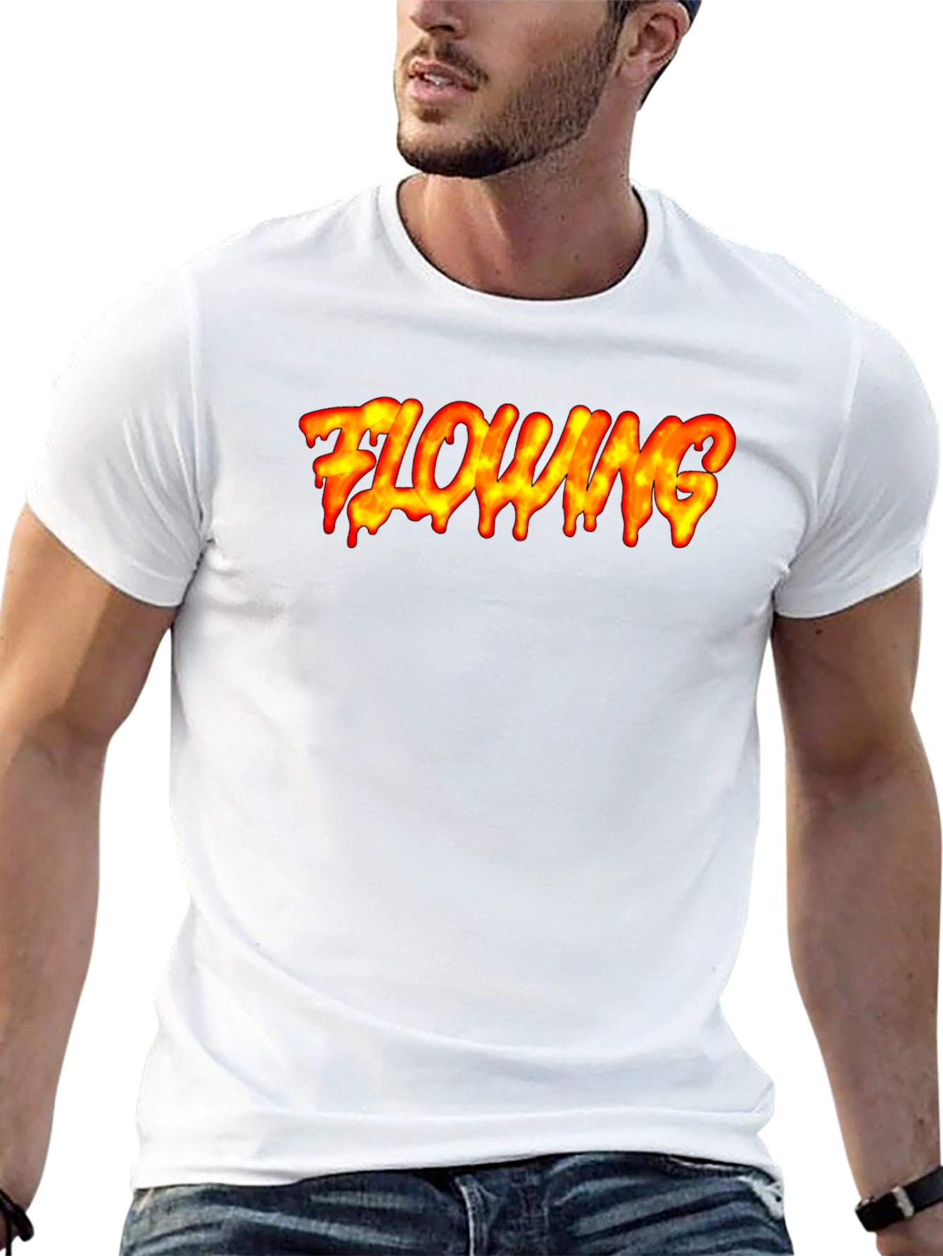 Flowing Flame Graphic Tee
