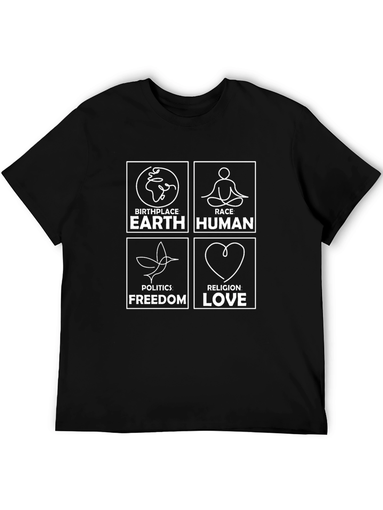 Birthplace Earth Race Human Graphic T-Shirt