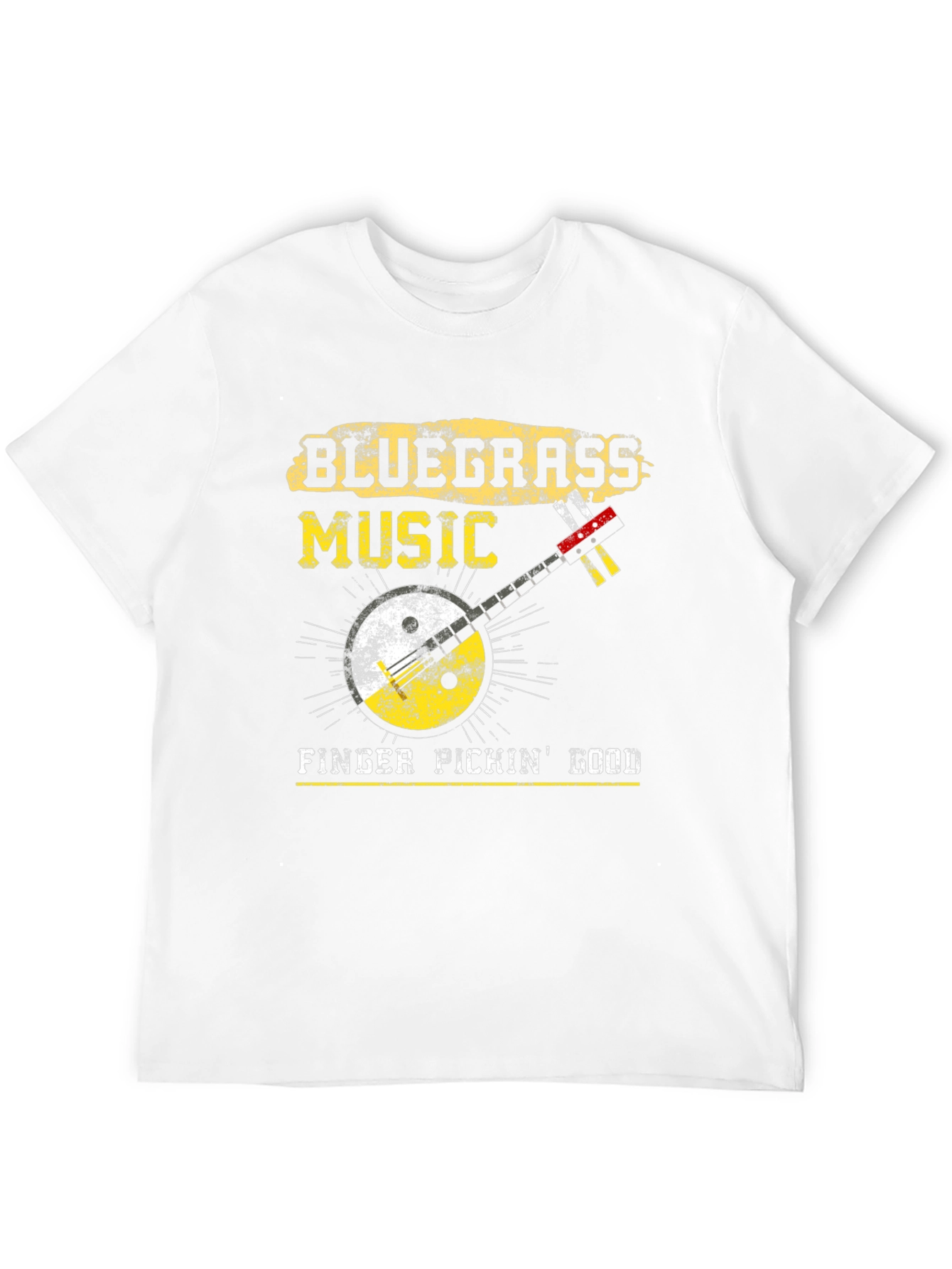 Bluegrass Music Banjo Graphic T-Shirt