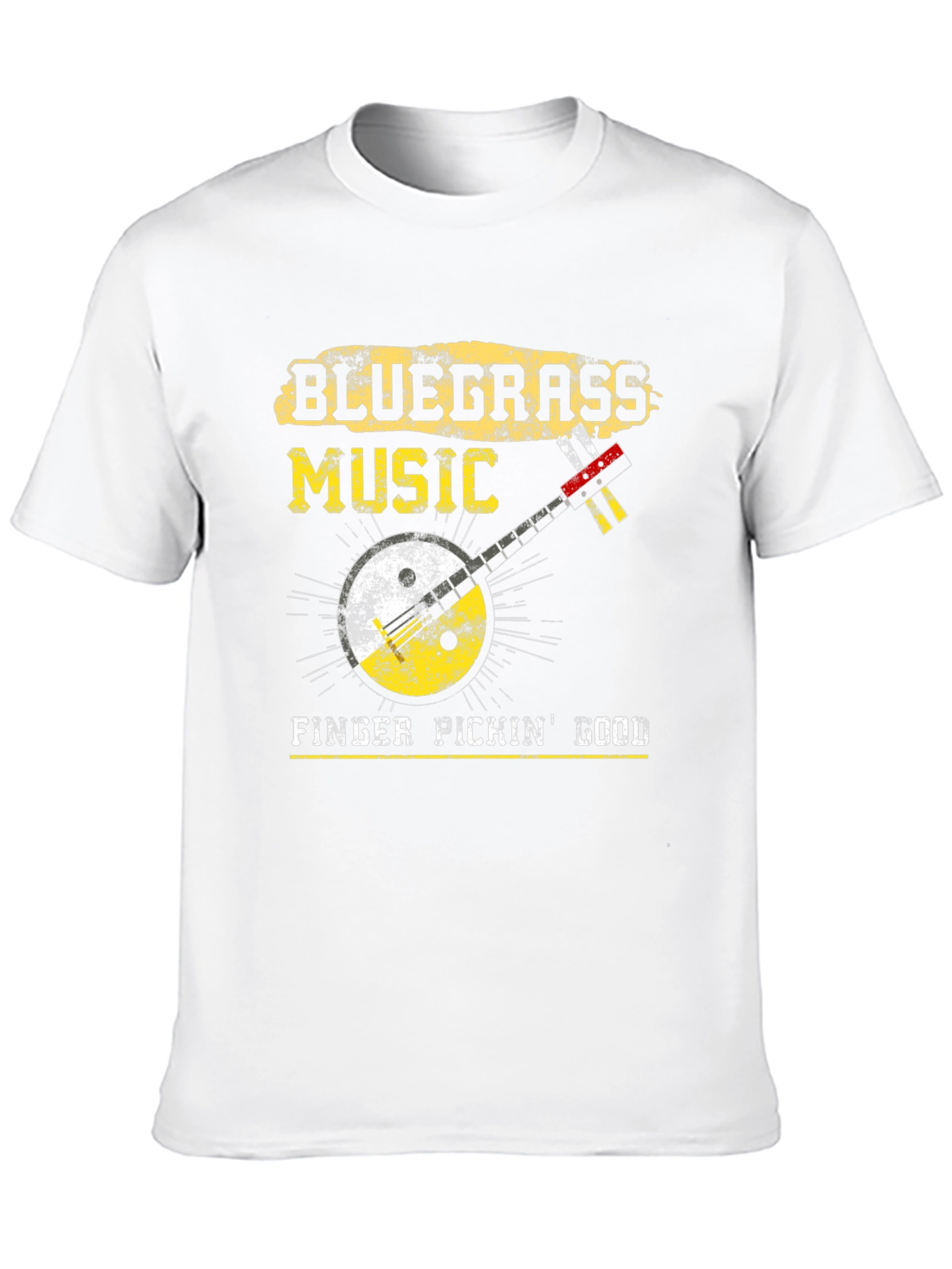 Bluegrass Music Banjo Graphic T-Shirt