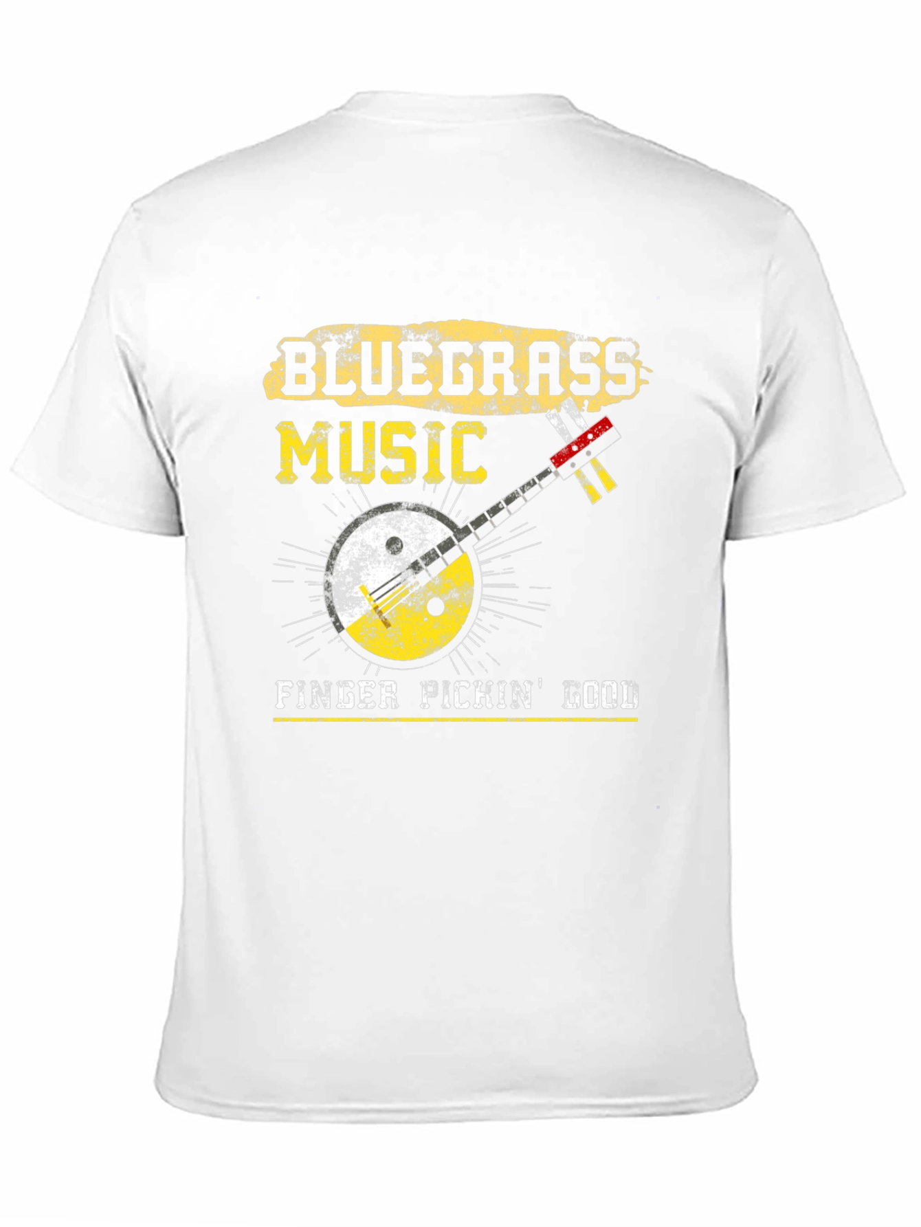 Bluegrass Music Banjo Graphic T-Shirt