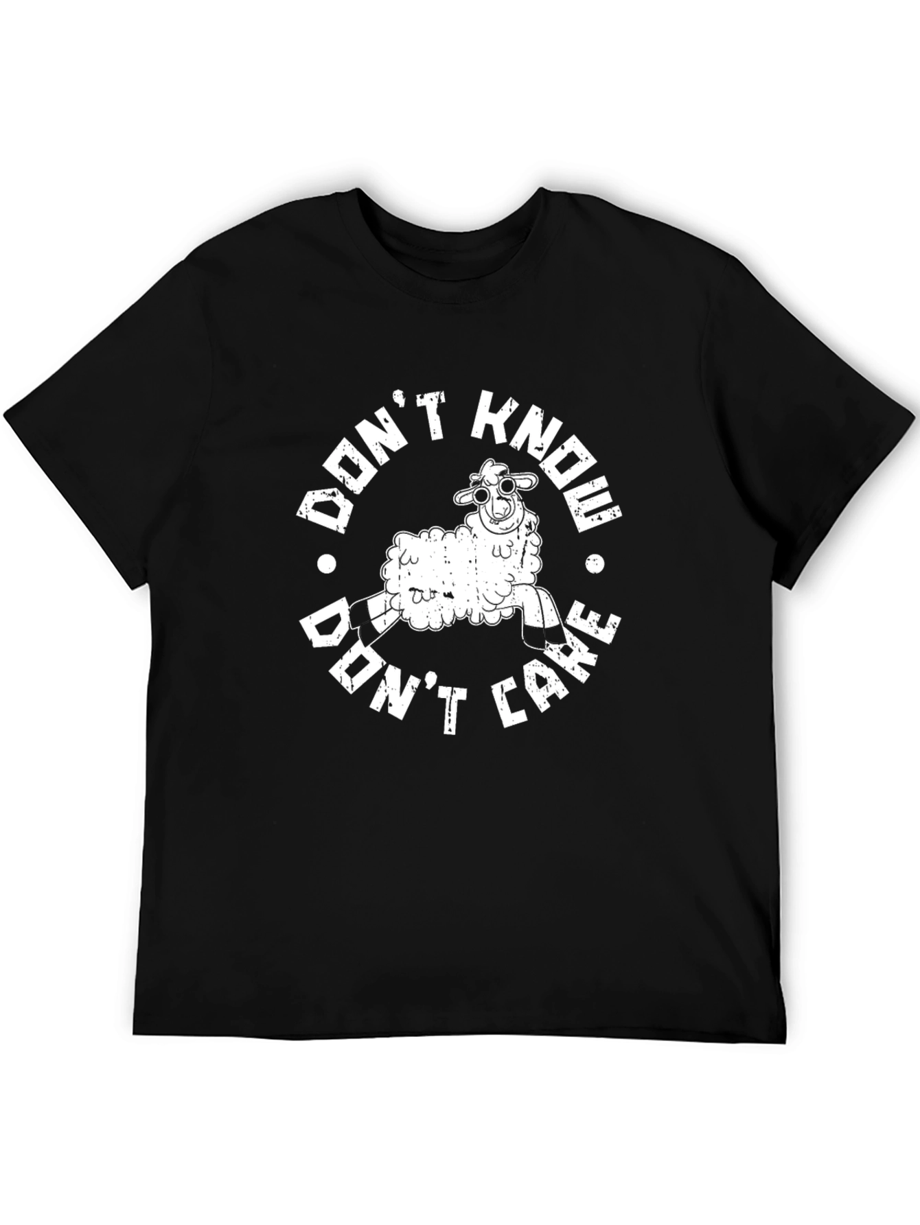 Dont Know Dont Care Sheep Graphic Tee