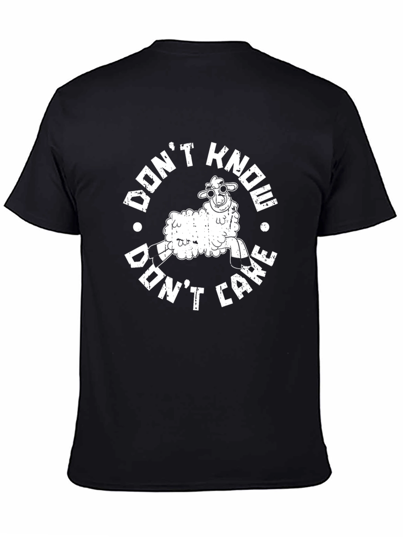 Dont Know Dont Care Sheep Graphic Tee
