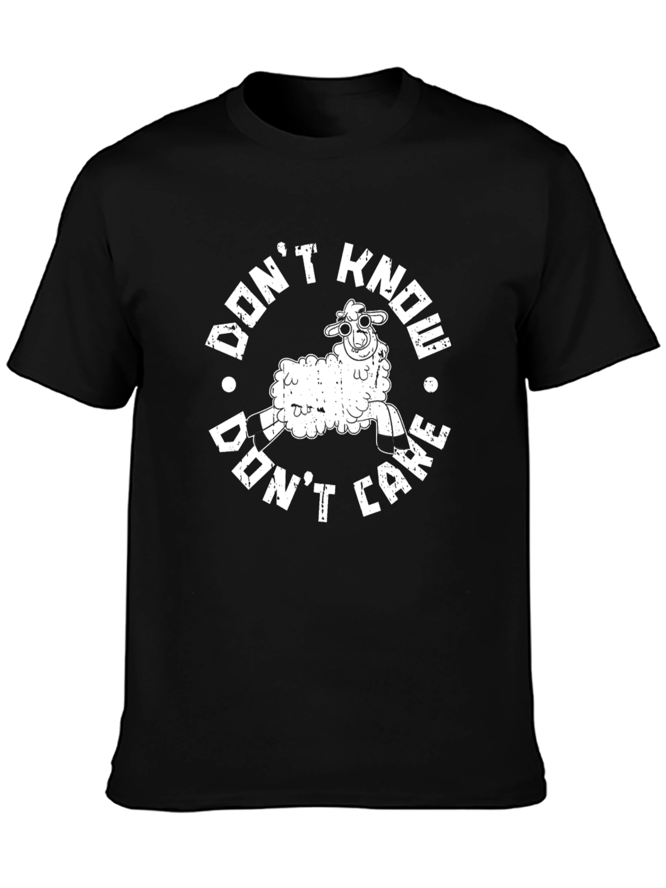 Dont Know Dont Care Sheep Graphic Tee